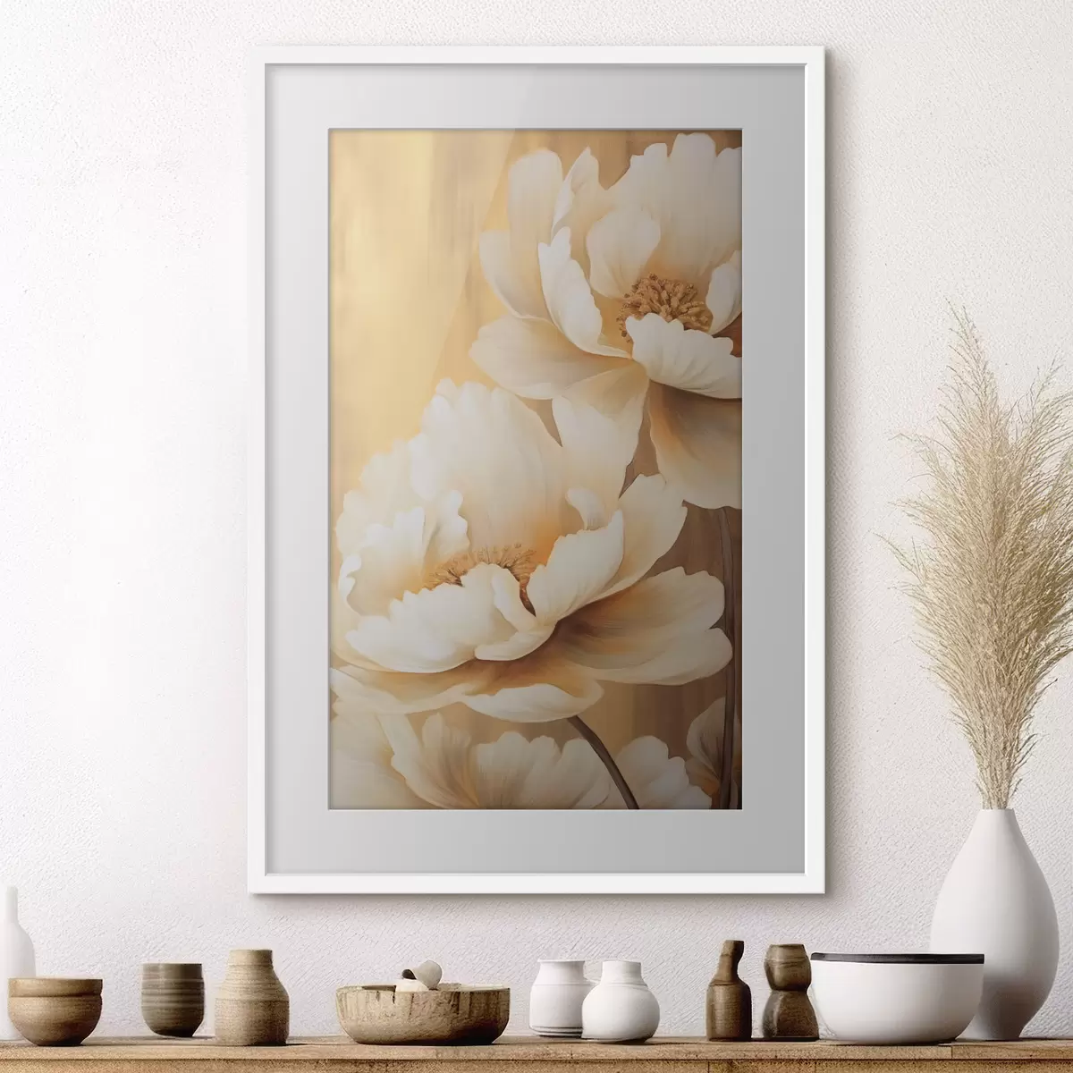 Poster Pivoines et toucher f45957