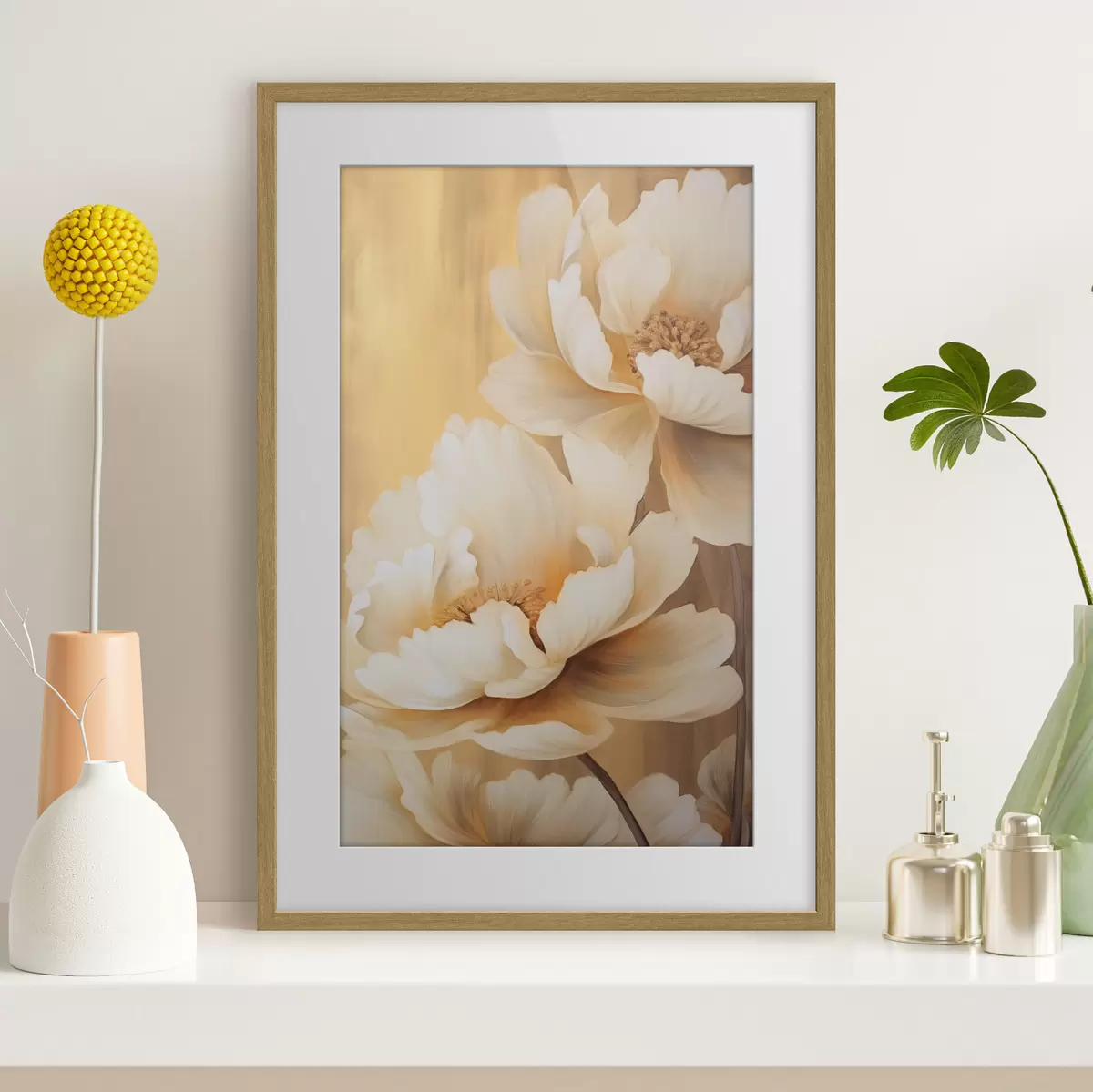 Poster Pivoines et toucher f45957