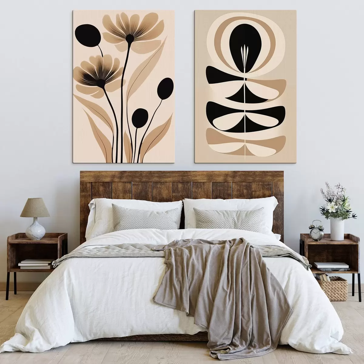Tableau Fleurs abstraites m00773