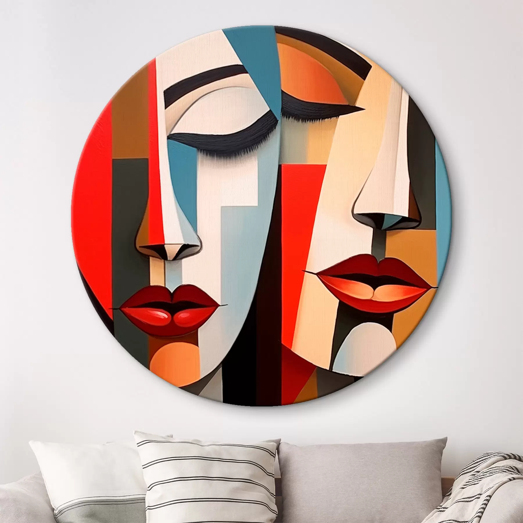 Tableau Visages féminins abstraits r45967