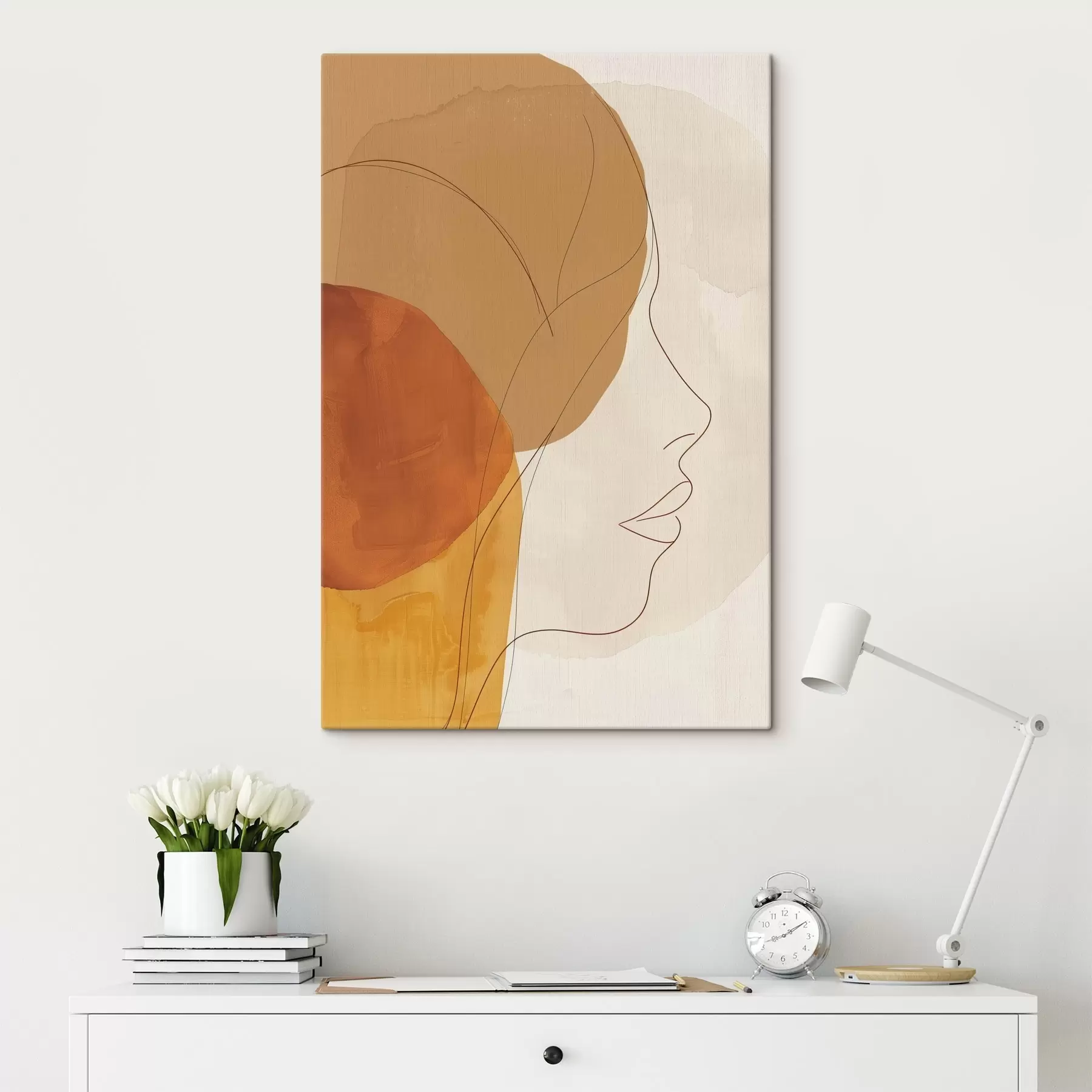 Tableau Abstraction, fille s45654