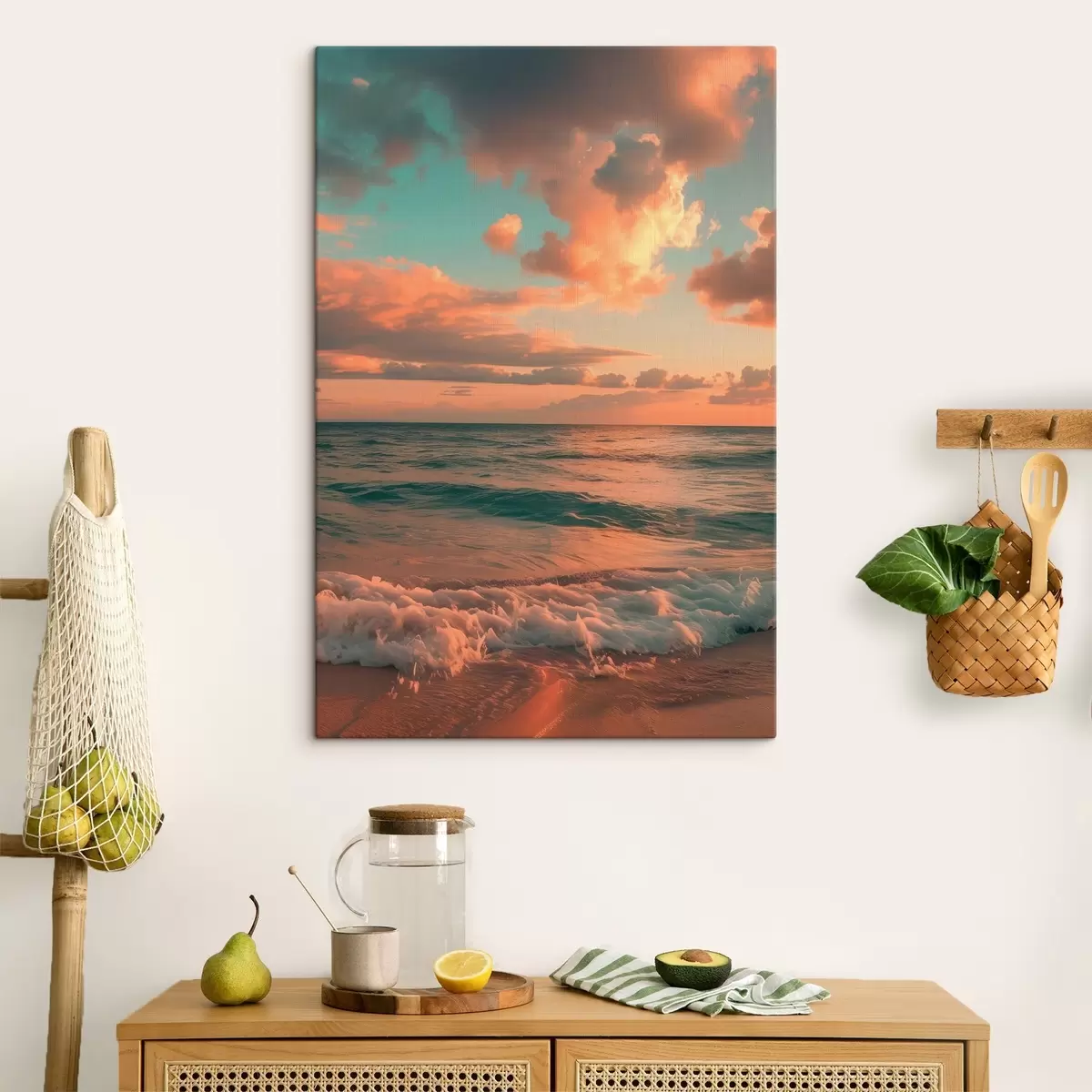 Tableau Nuages sur fond de mer s45660
