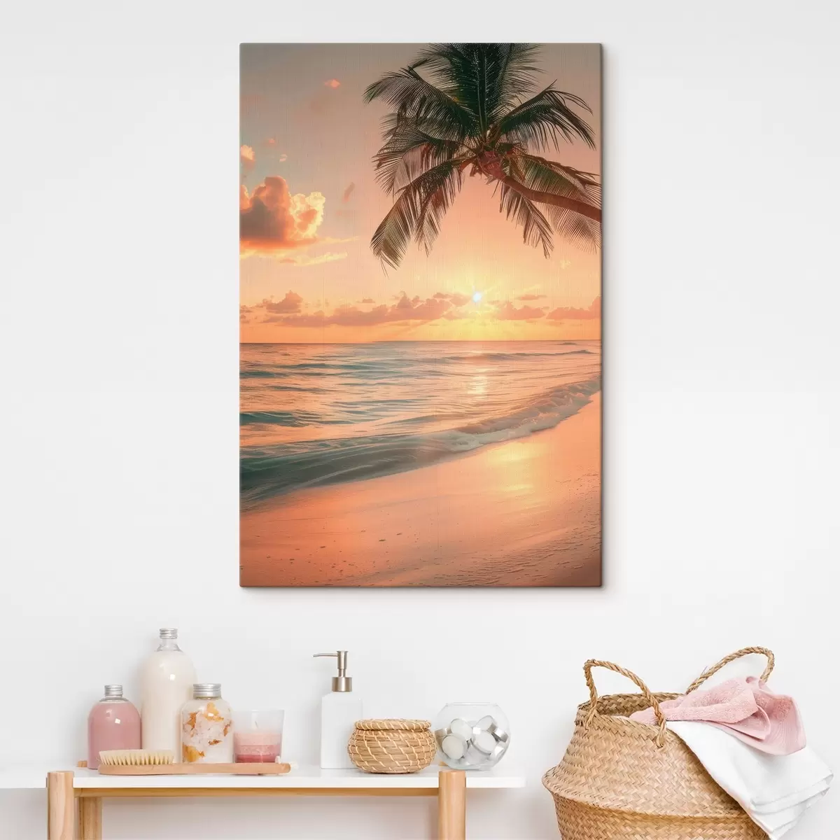 Tableau Coucher de soleil sur la mer s45661