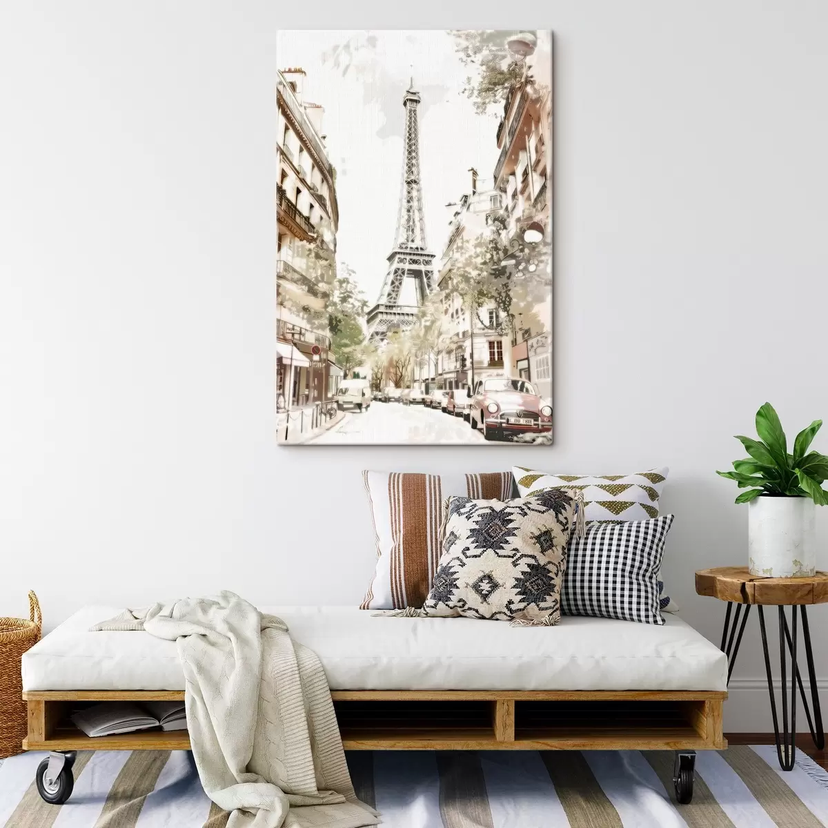 Tableau Image de Paris, imitation de peinture s45668