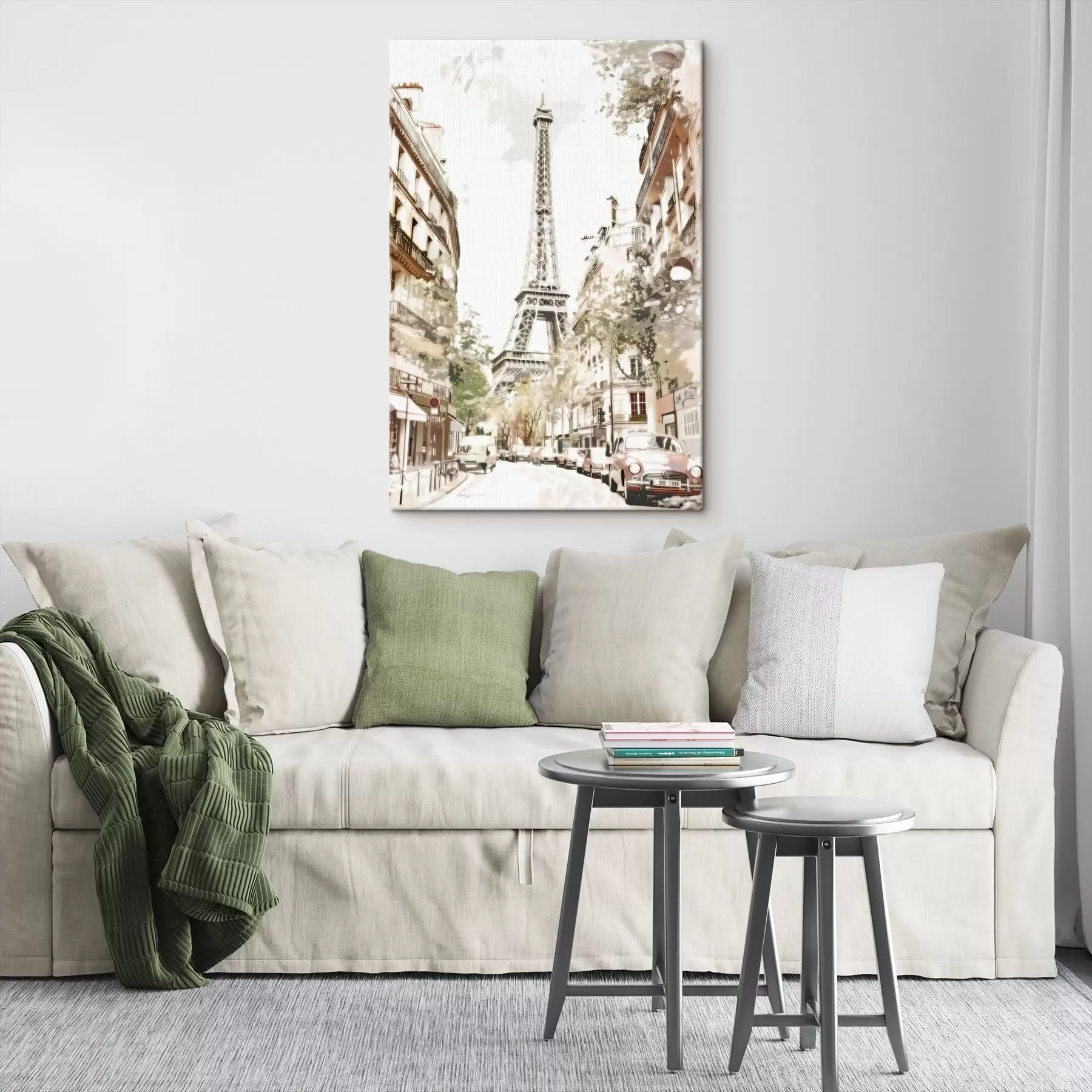 Tableau Image de Paris, imitation de peinture s45668