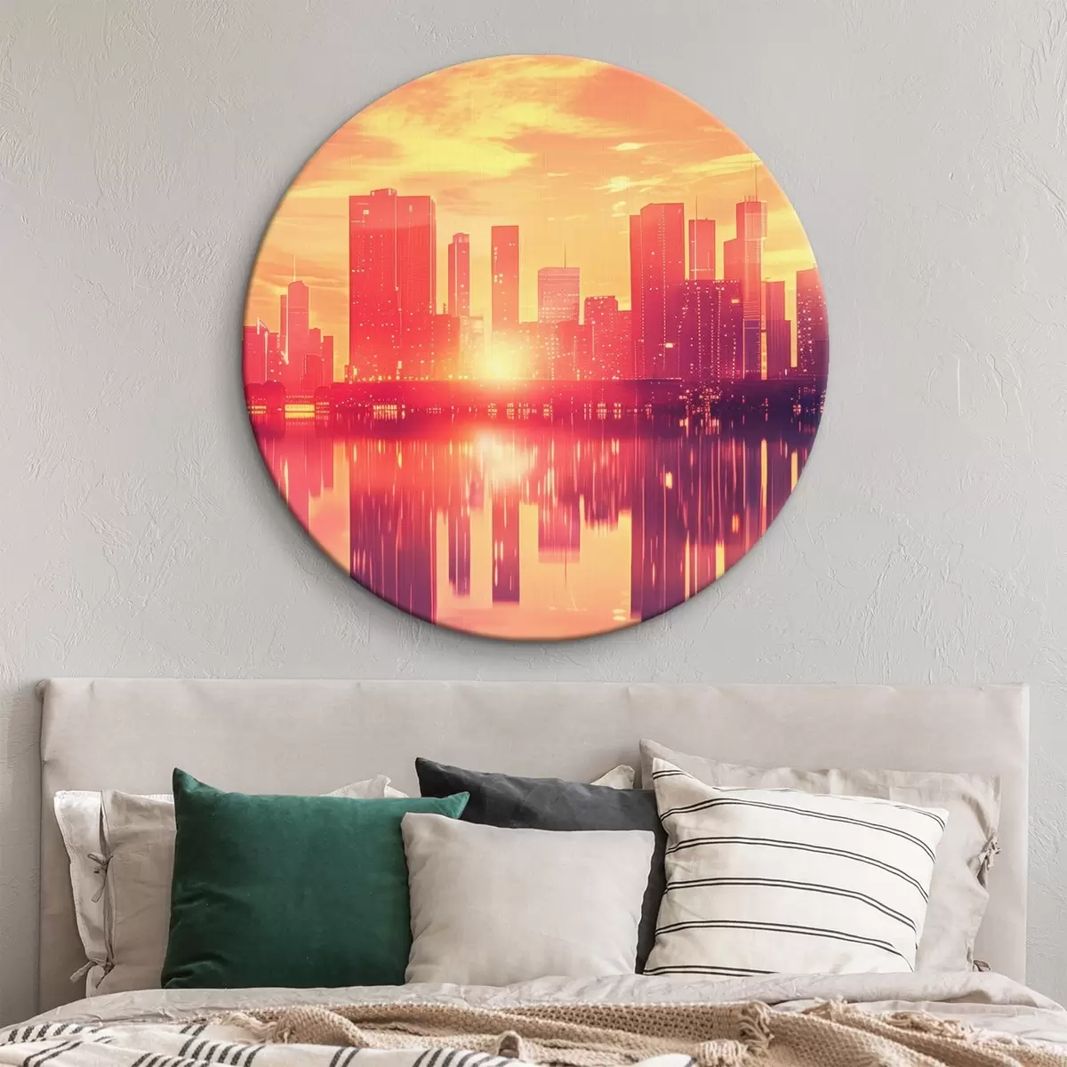 Tableaux rondes Commande dans le contexte d'une ville moderne r45659