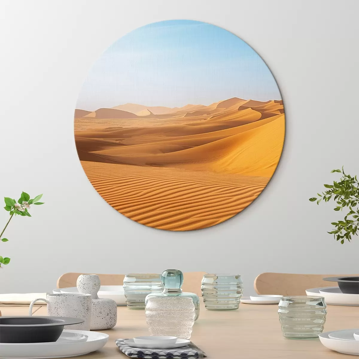 Tableaux rondes Désert r45665