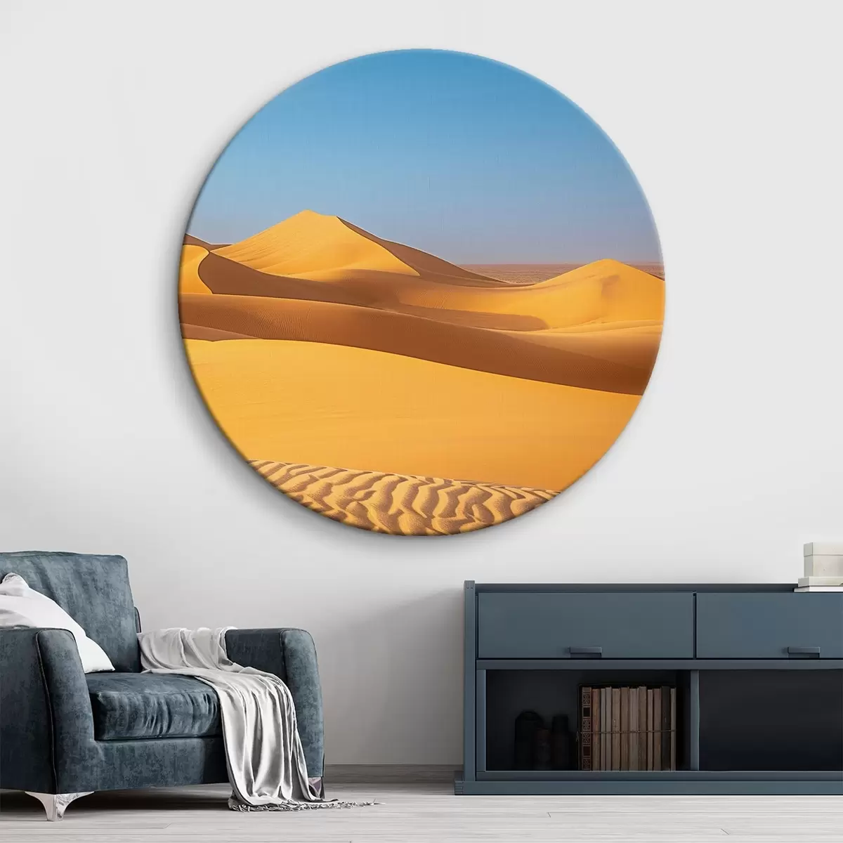 Tableaux rondes Sable dans le désert r45667