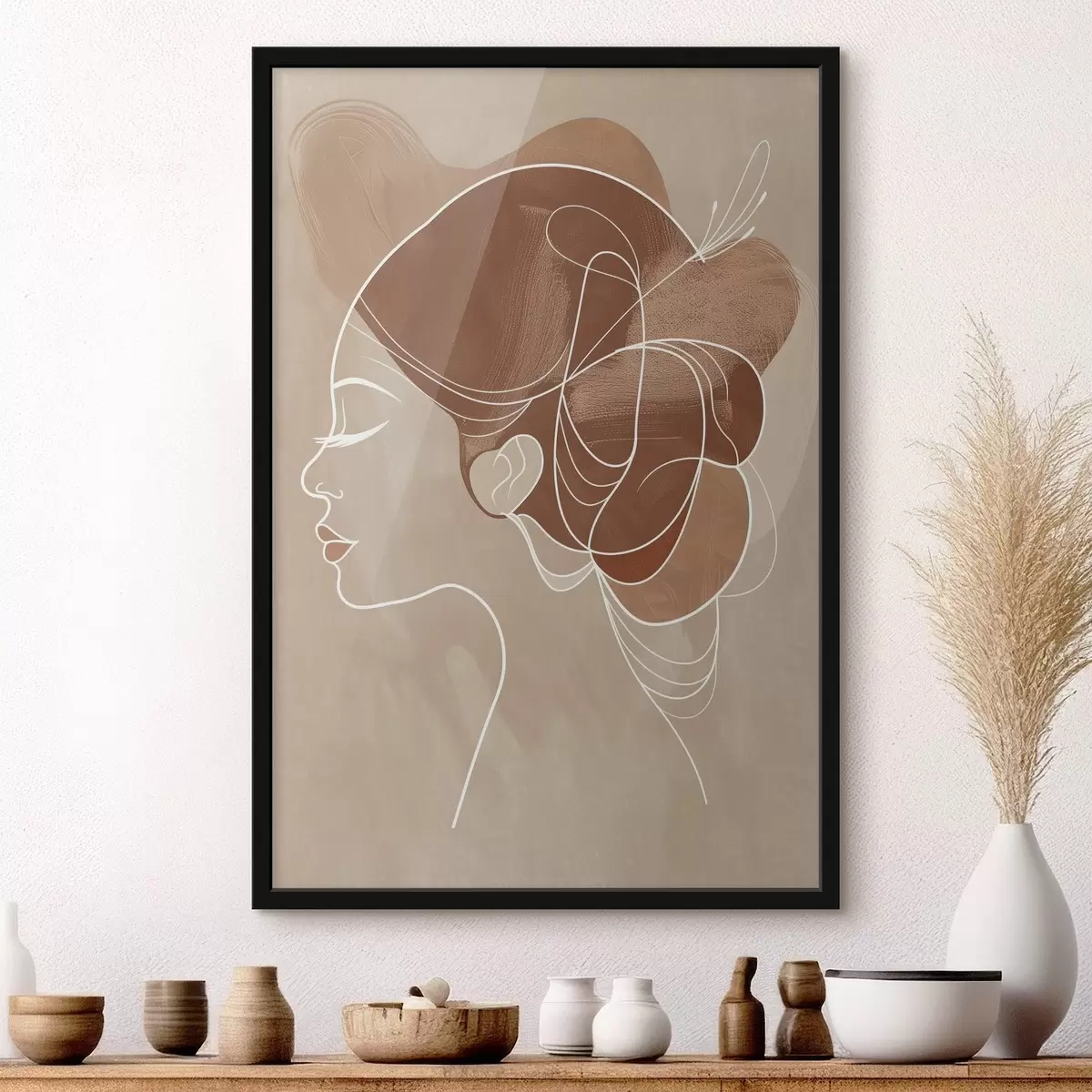 Poster Composition abstraite, fille f45655