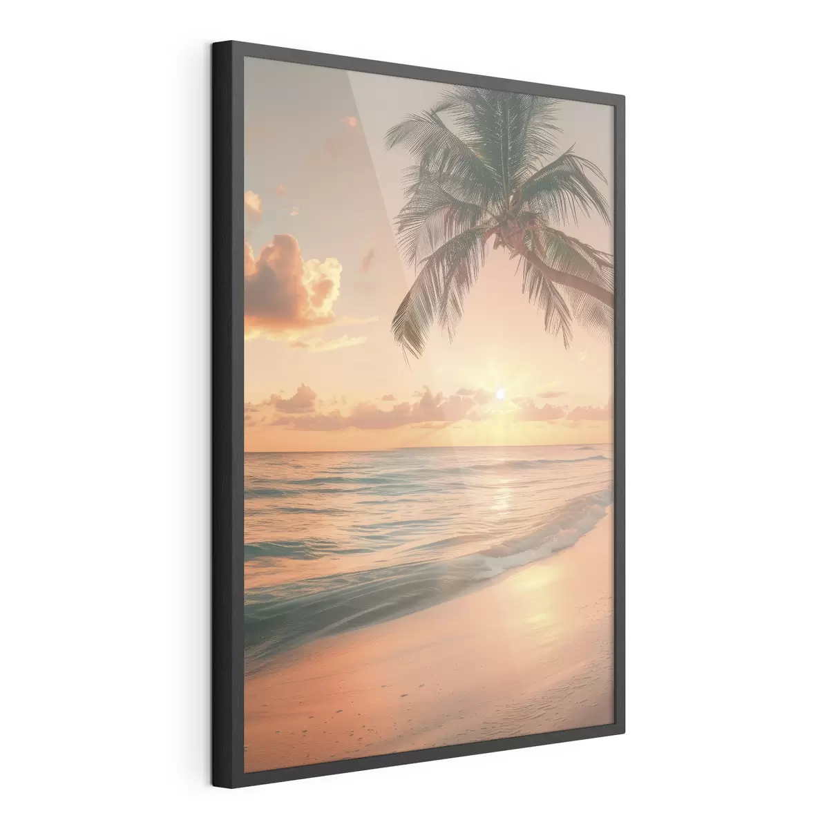 Poster Coucher de soleil sur la mer f45661