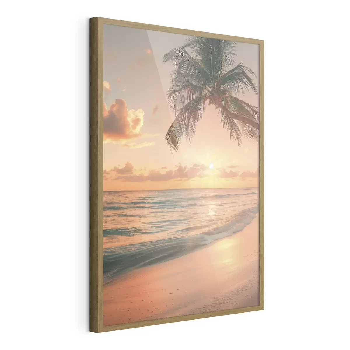 Poster Coucher de soleil sur la mer f45661