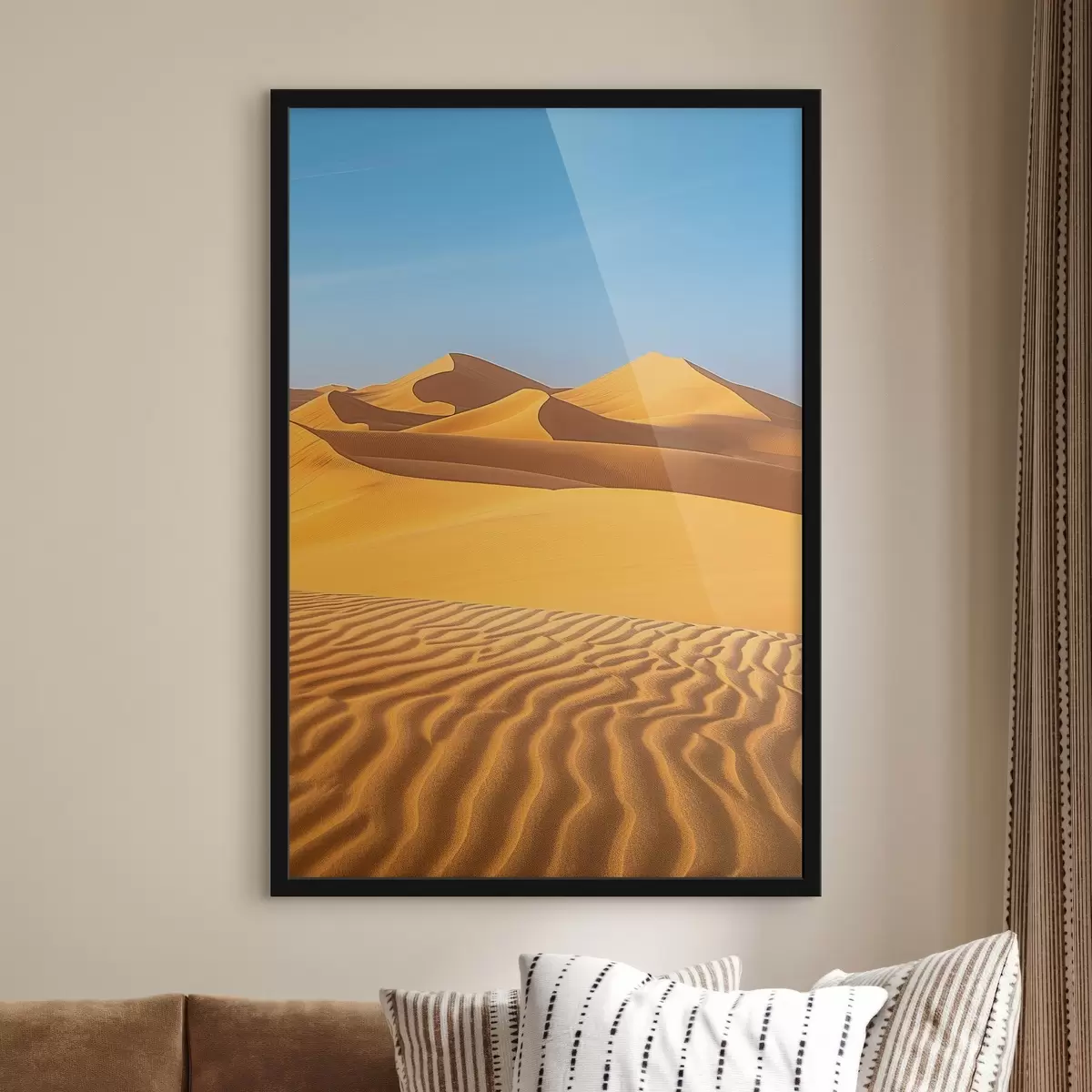 Poster Ciel bleu sur fond de désert f45666
