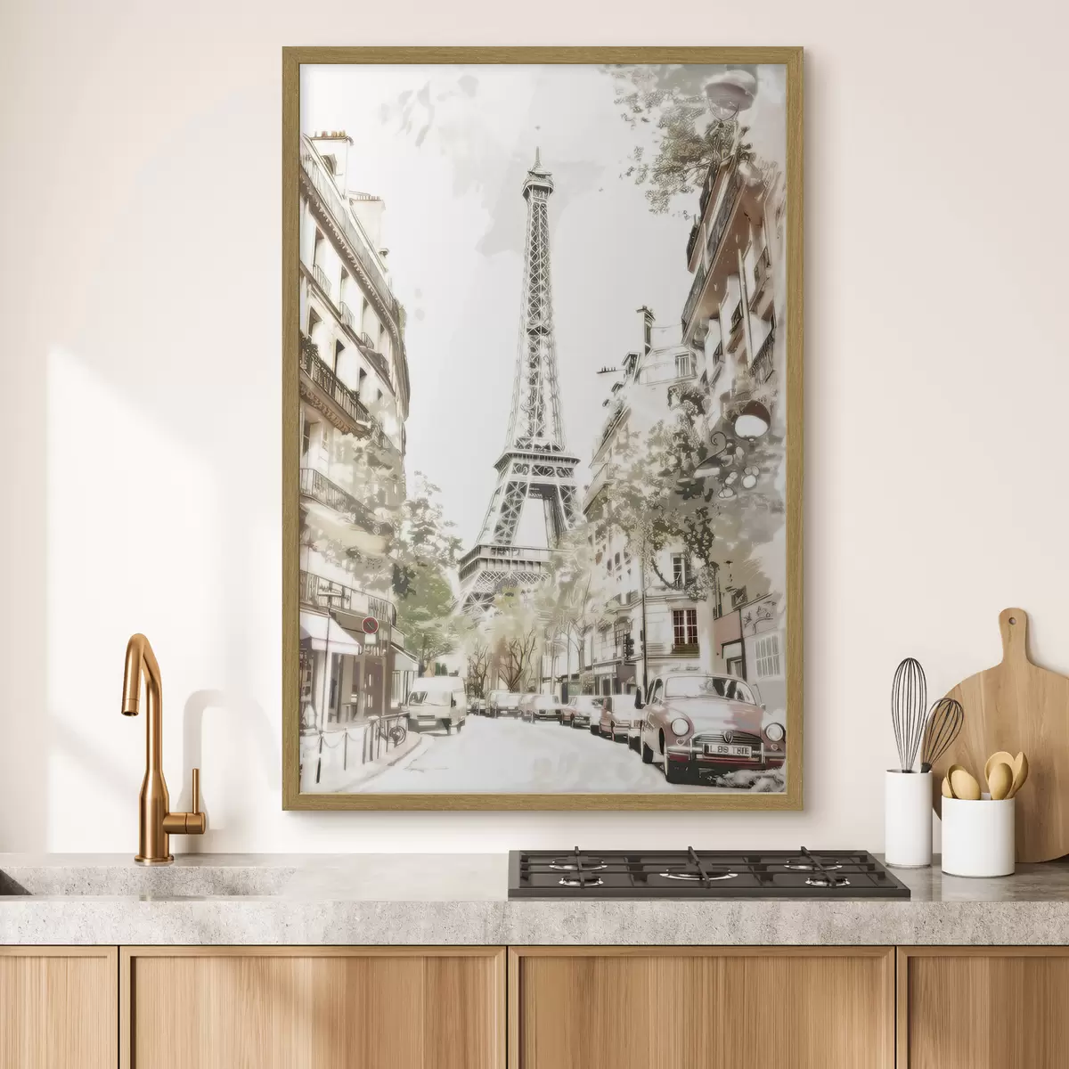 Poster Image de Paris, imitation de peinture f45668