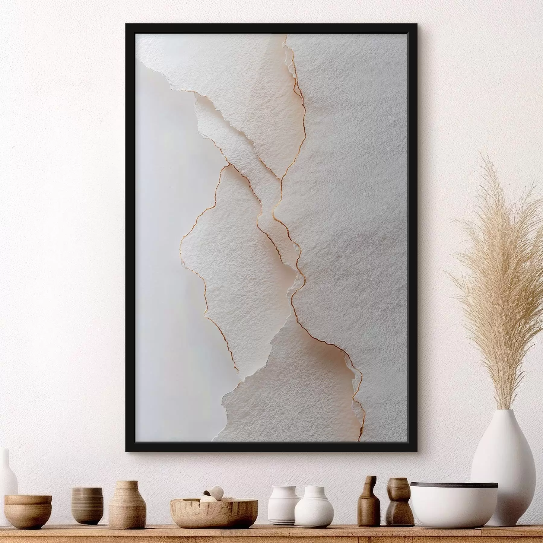 Papier peint Papier léger déchiré avec un bord fin f45884