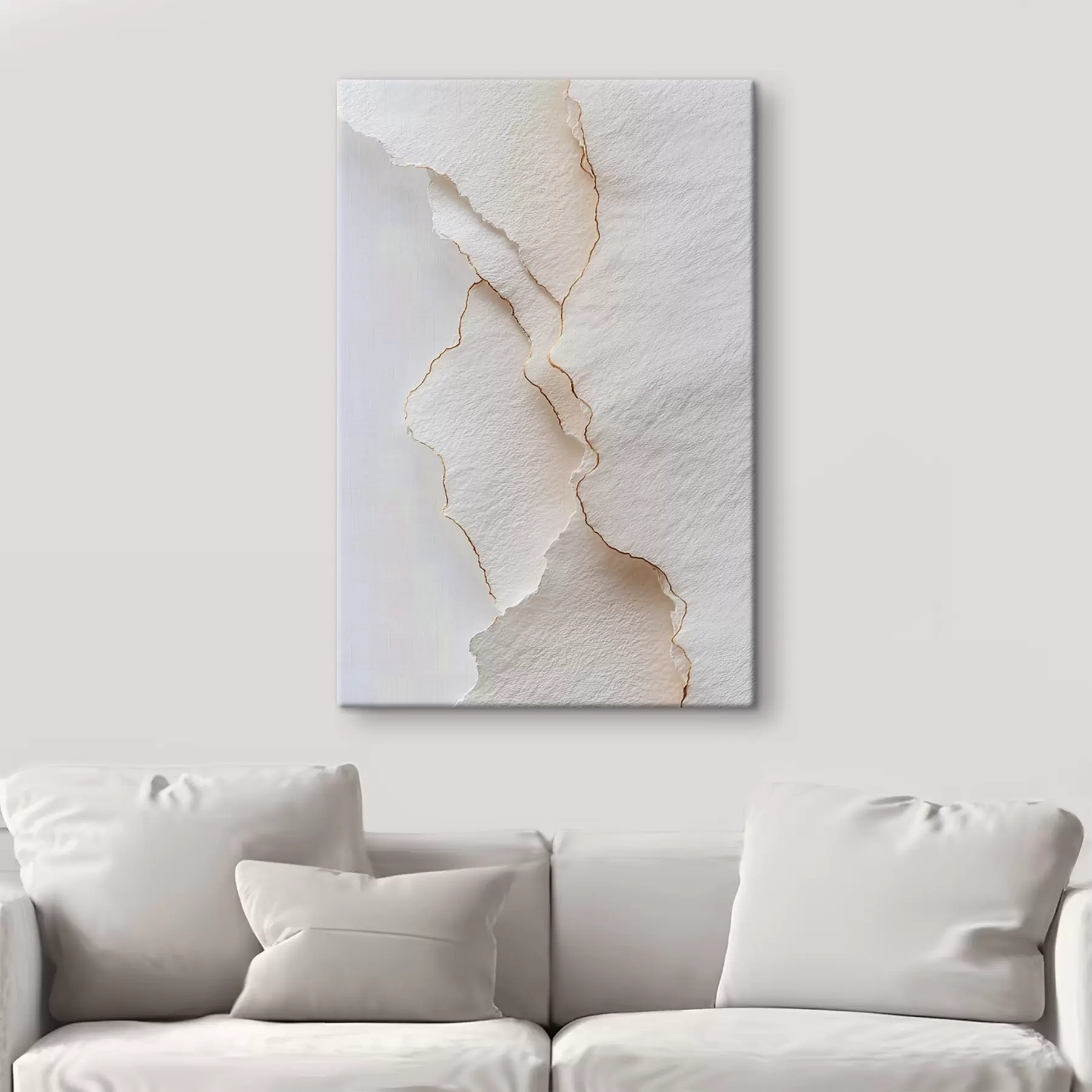 Tableau Papier léger déchiré avec un bord fin s45884