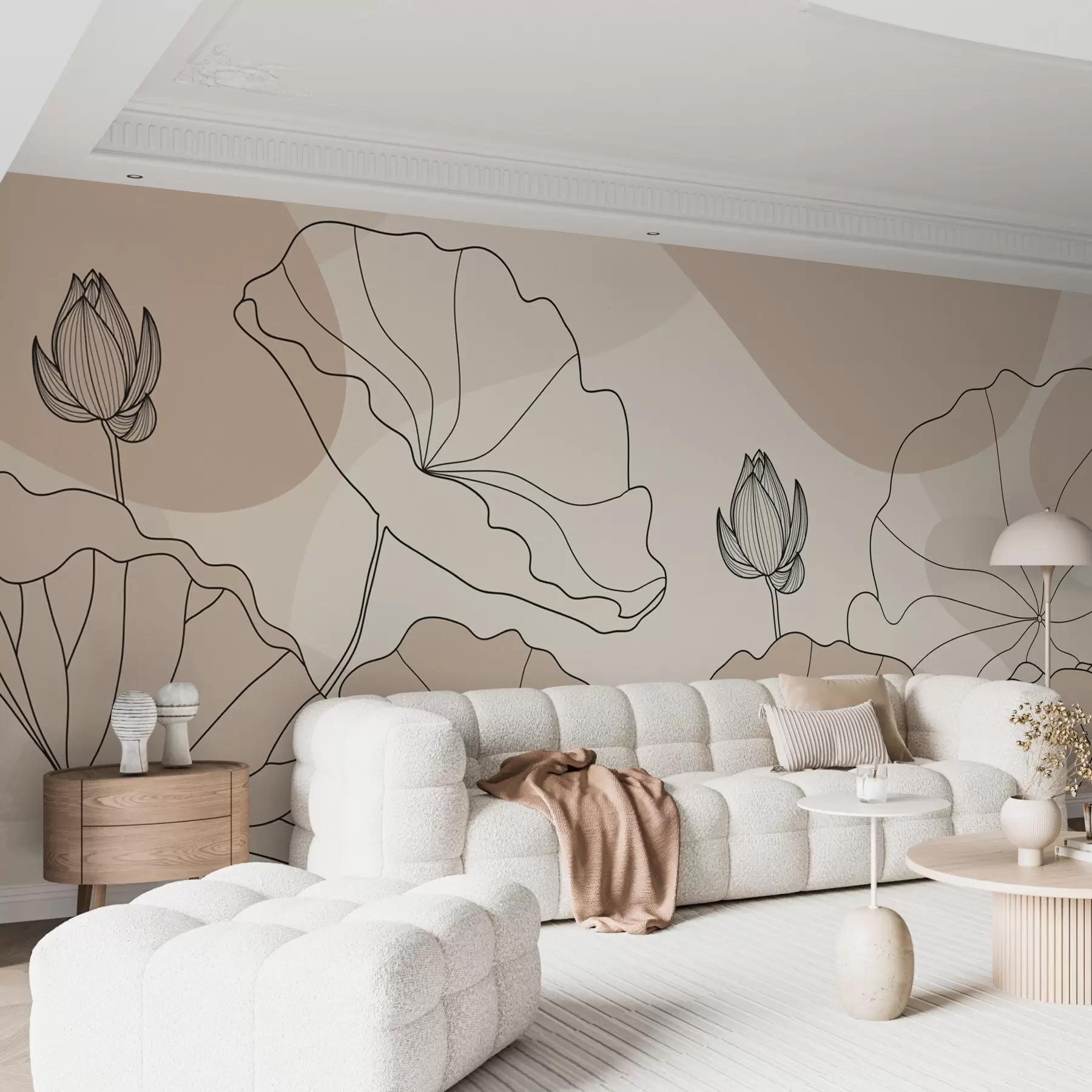 Papier peint Fleurs de lotus w04648