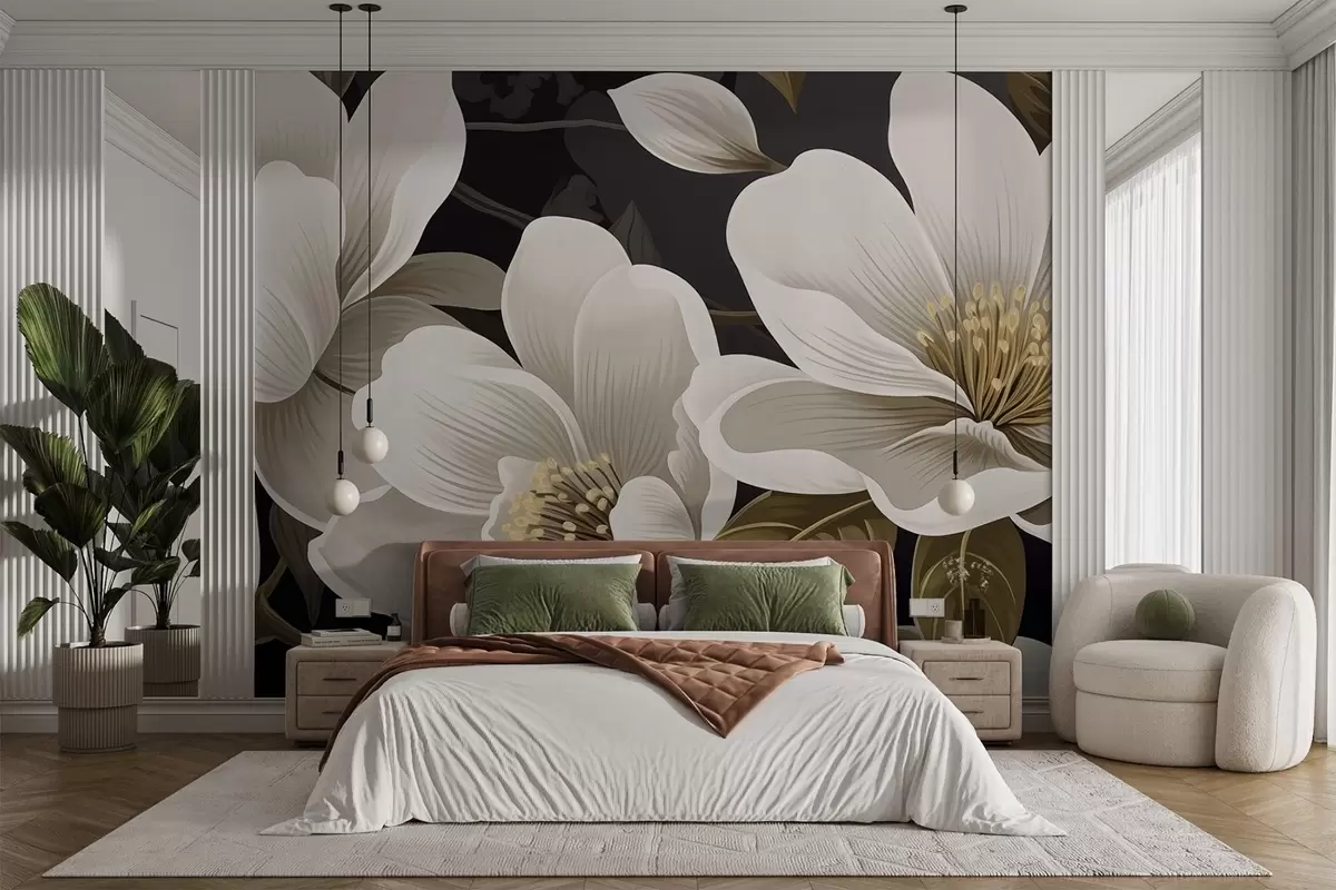 Papier peint Fleurs w04650