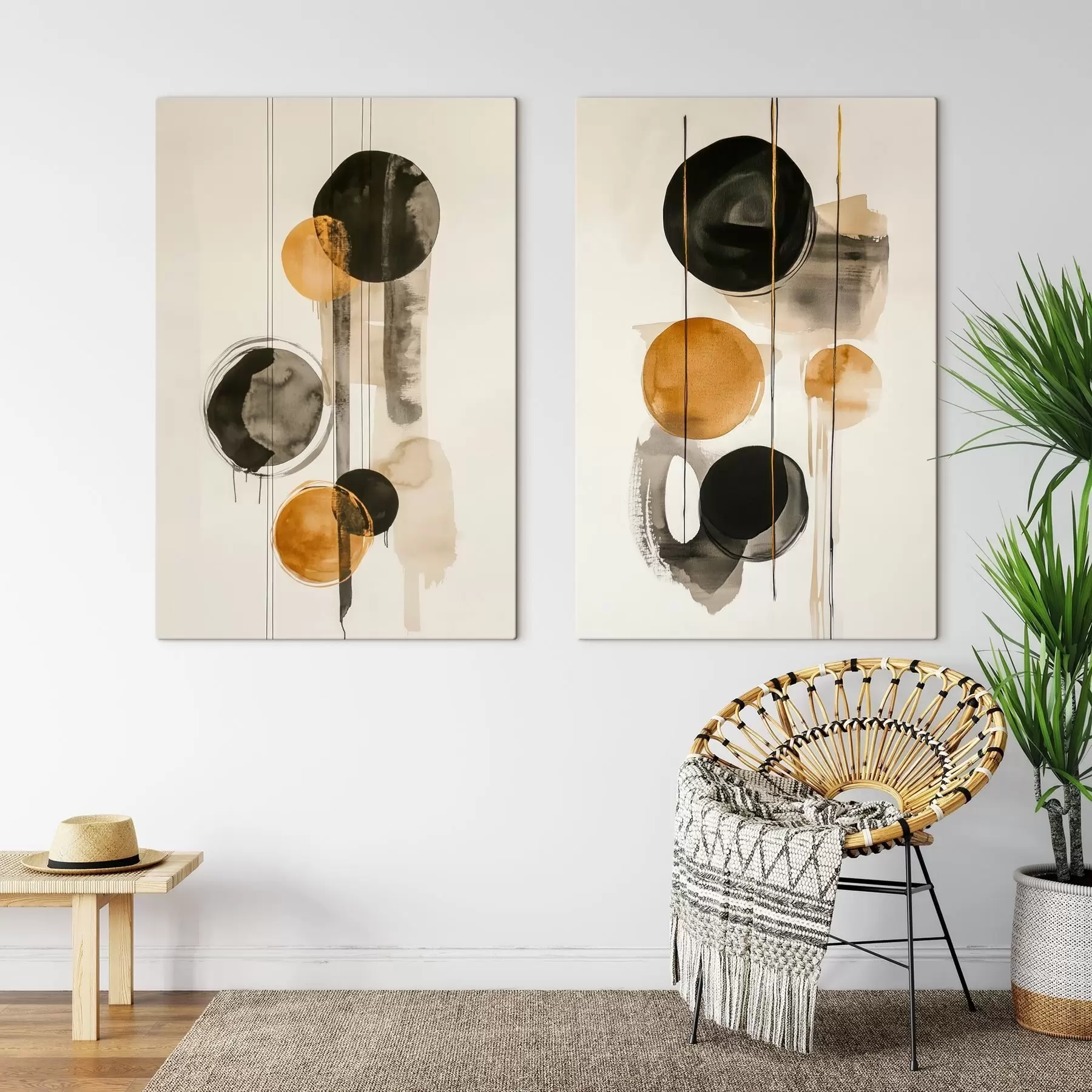 Tableau Cercles abstraits m00717