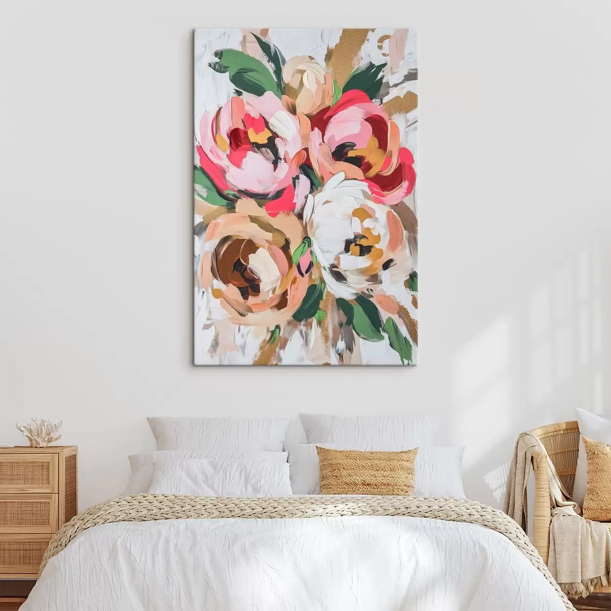 Tableau Bouquet de fleurs abstrait s45982