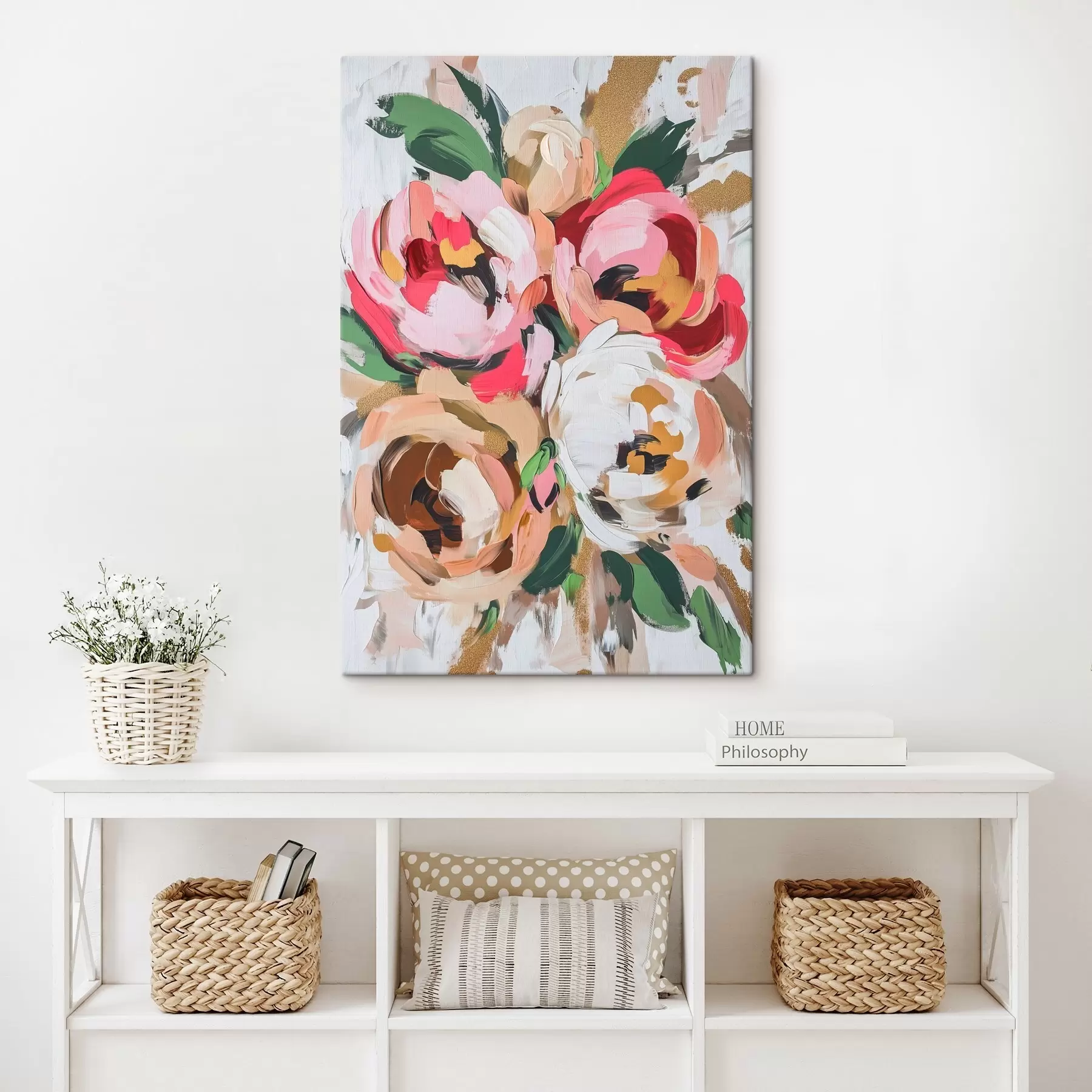 Tableau Bouquet de fleurs abstrait s45982