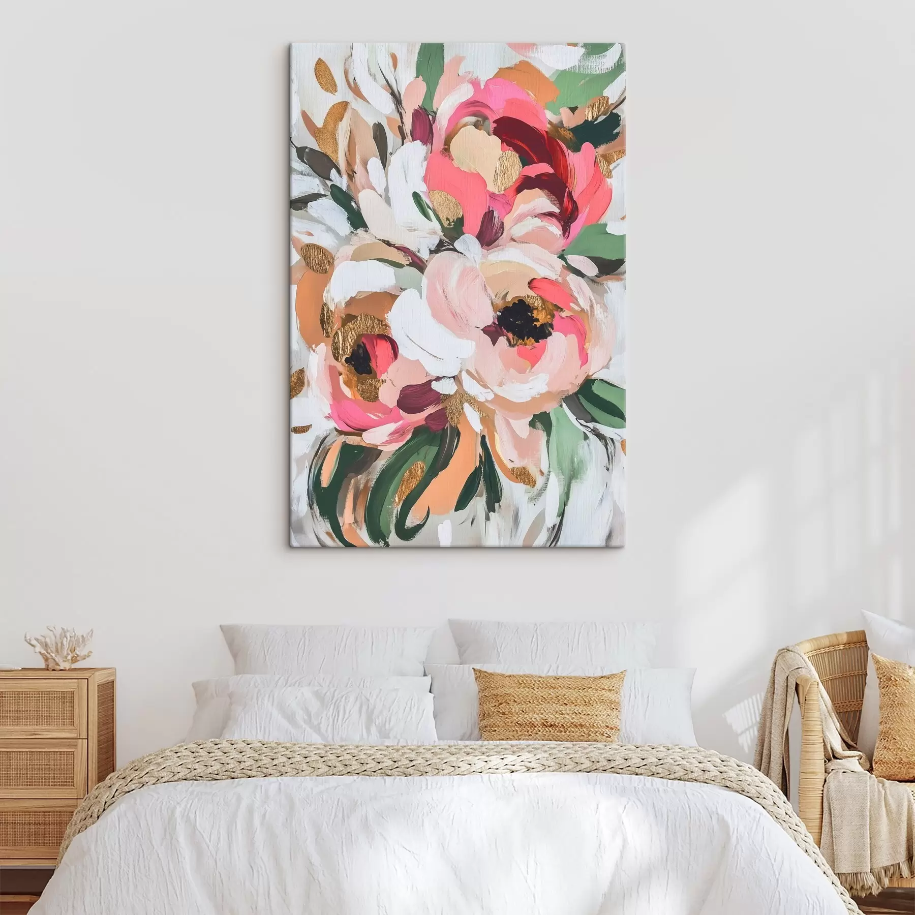 Tableau Bouquet de fleurs abstrait s45983