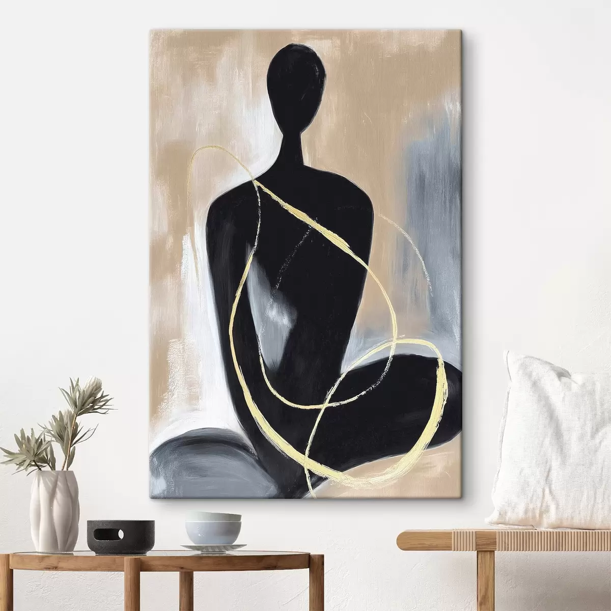 Tableau Silhouette abstraite s45985