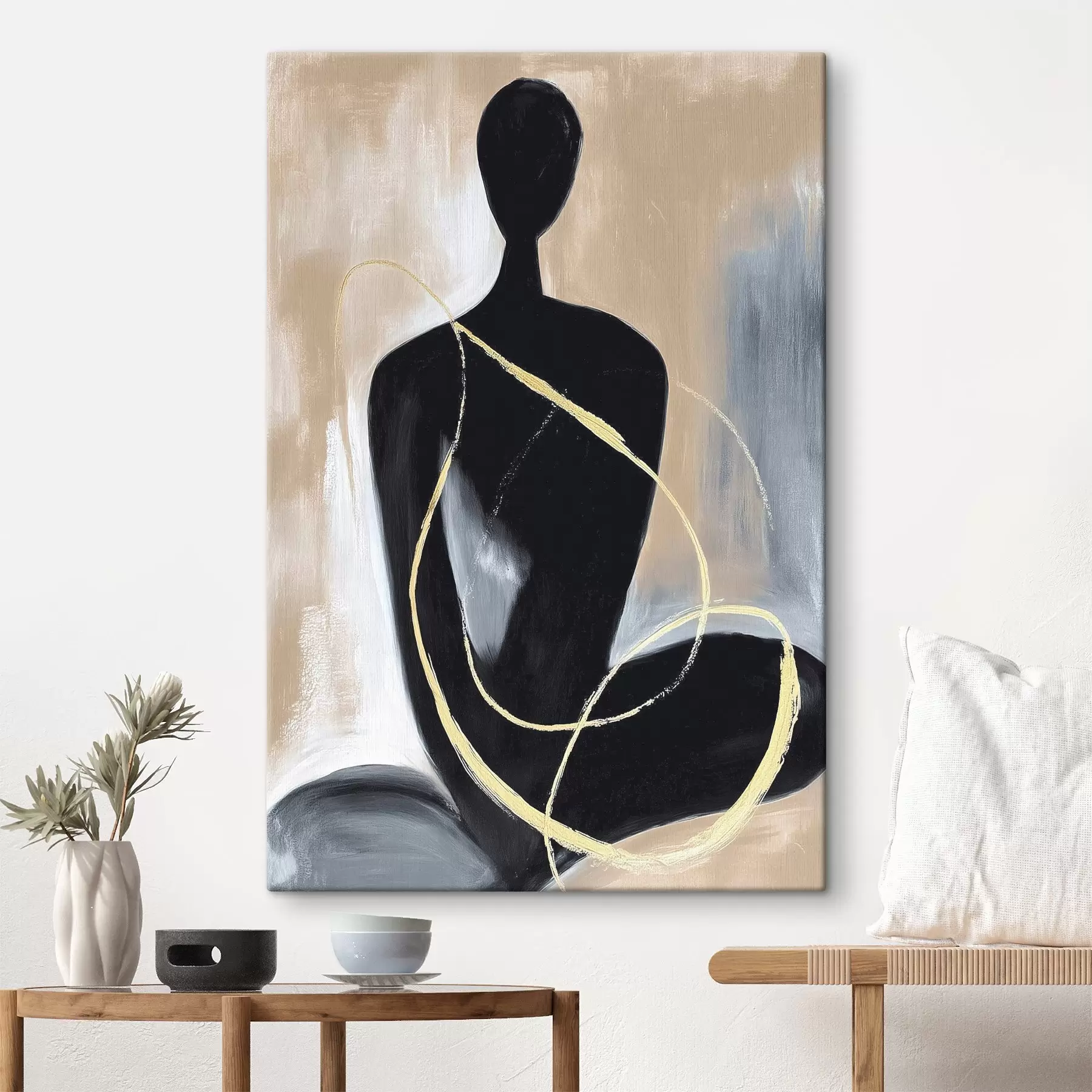 Tableau Silhouette abstraite s45985