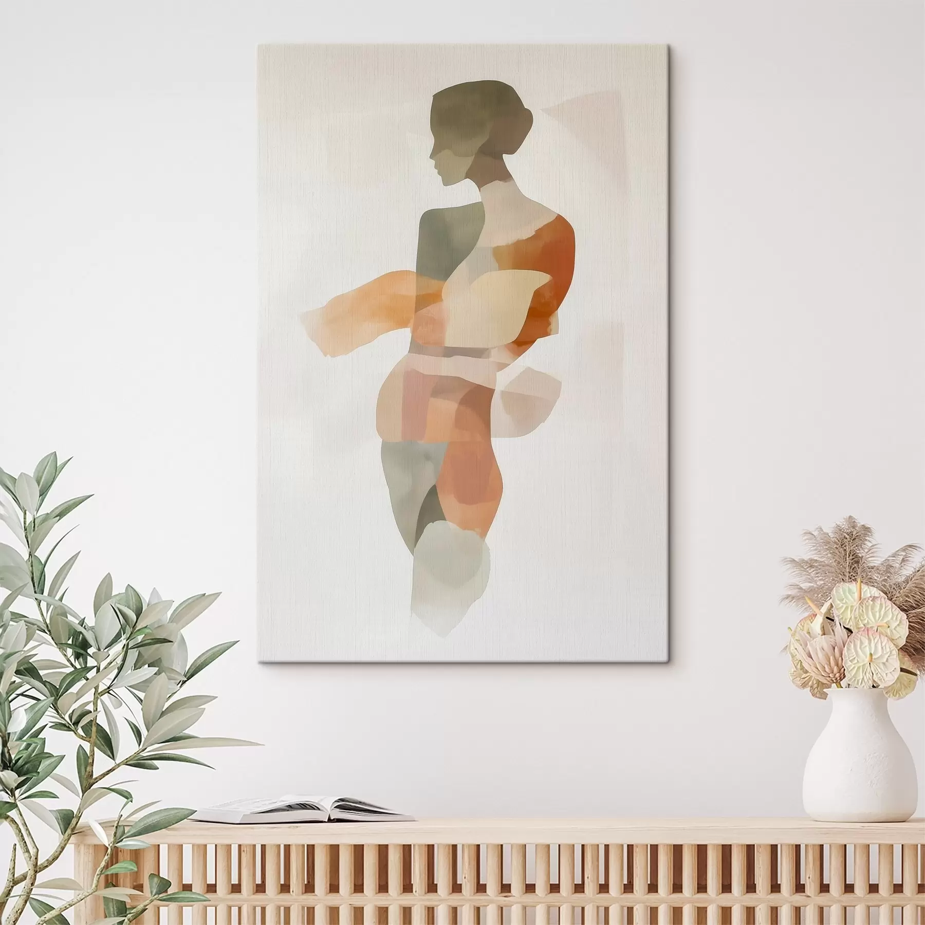 Tableau Silhouette féminine abstraite s45993