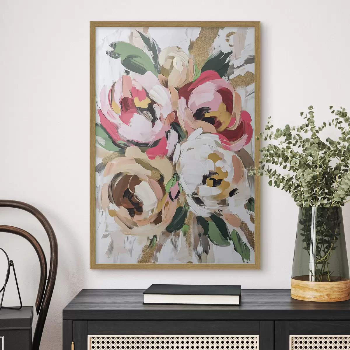 Poster Bouquet de fleurs abstrait f45982