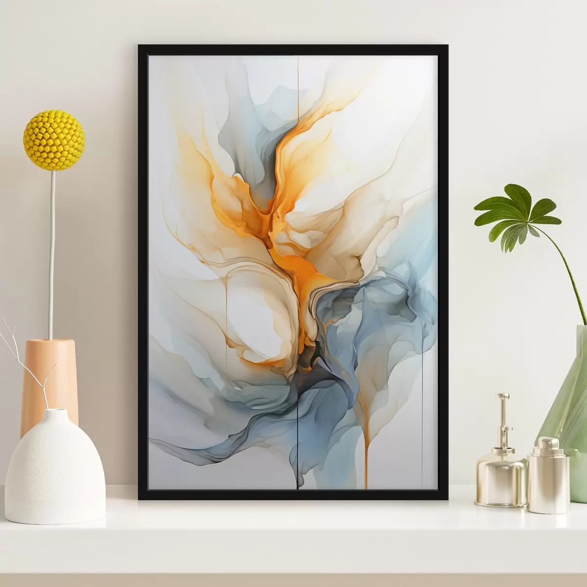 Poster Abstraction liquide f46001