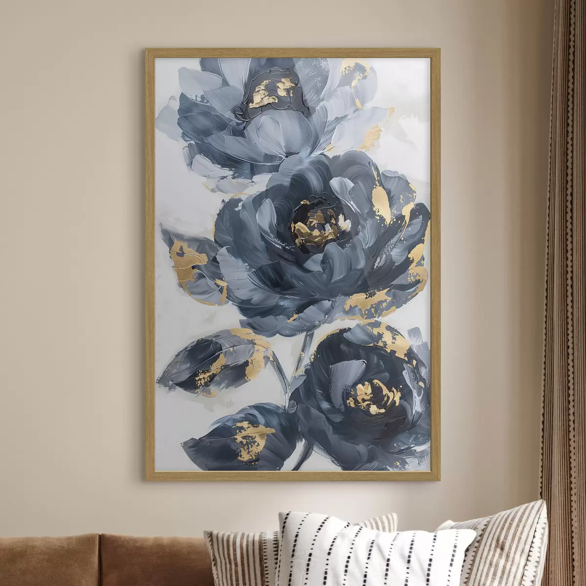 Poster Grandes fleurs abstraites f46011