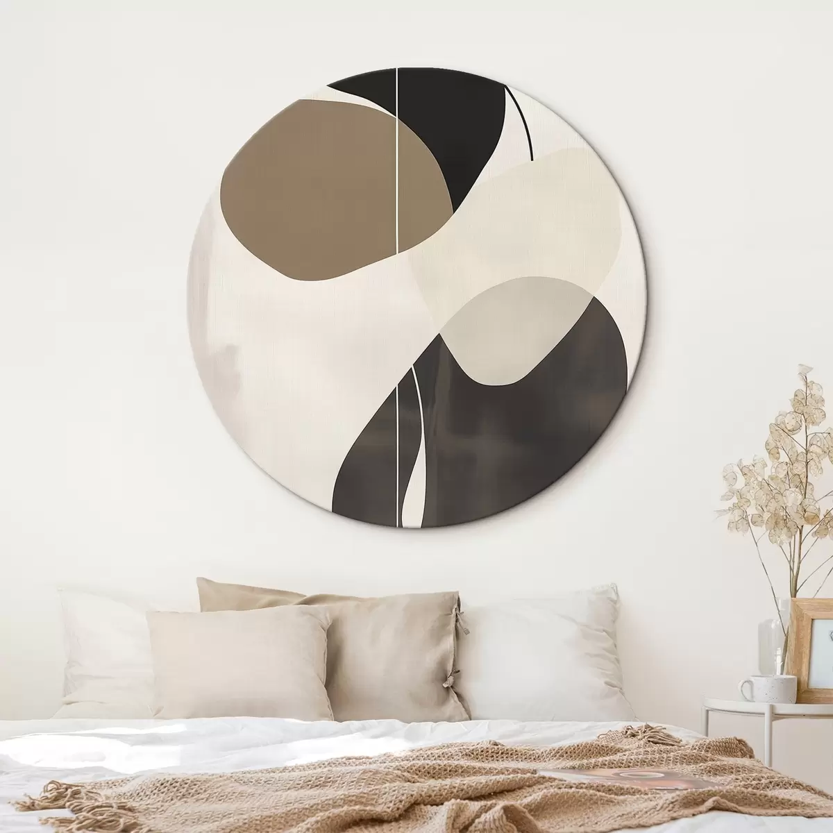 Tableaux rondes Formes abstraites flottantes r45995