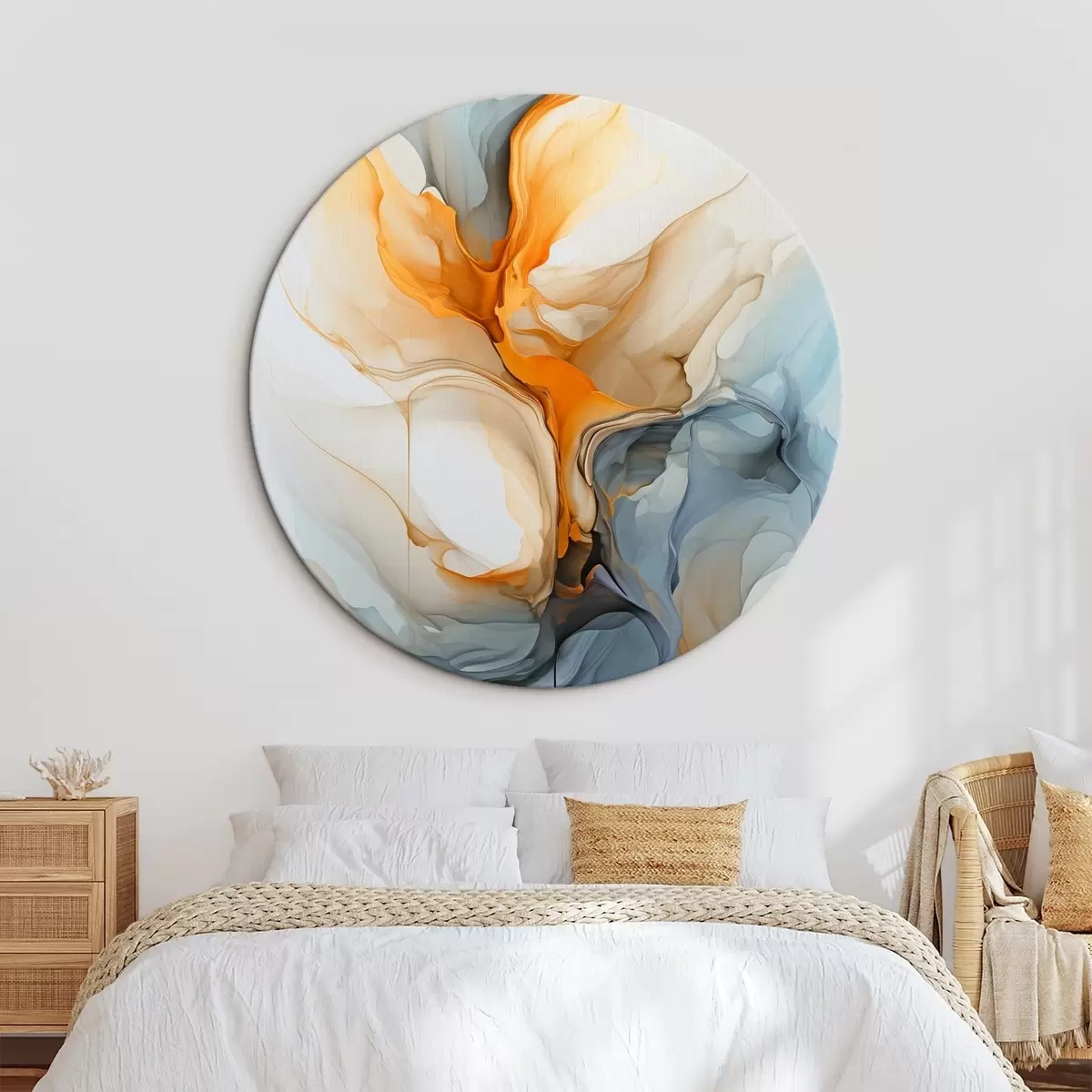 Tableaux rondes Abstraction liquide r46001