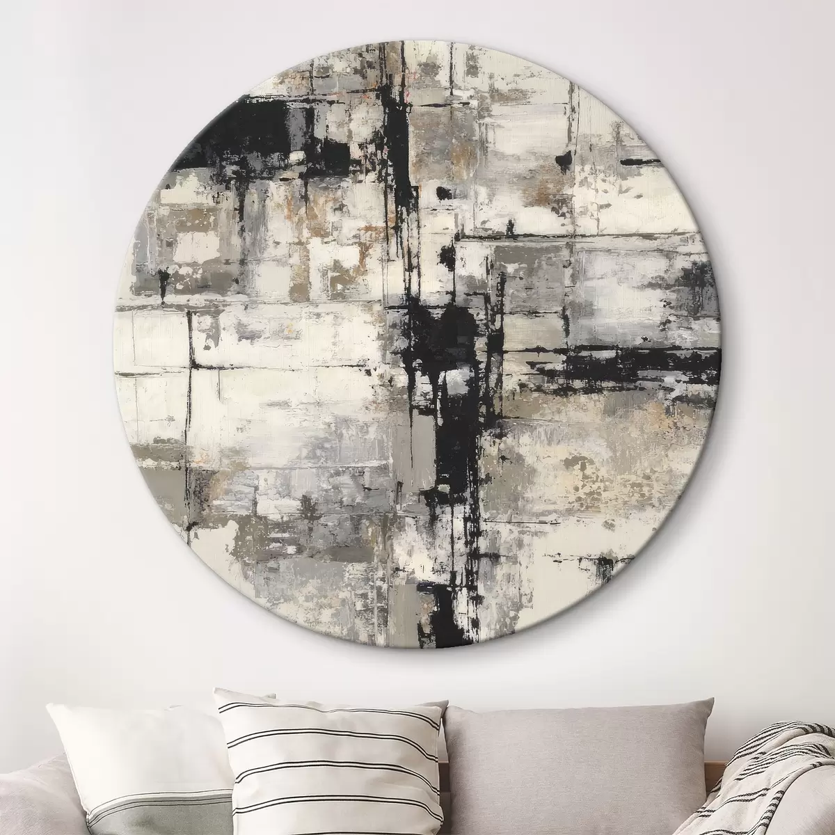 Tableaux rondes Abstraction r46002