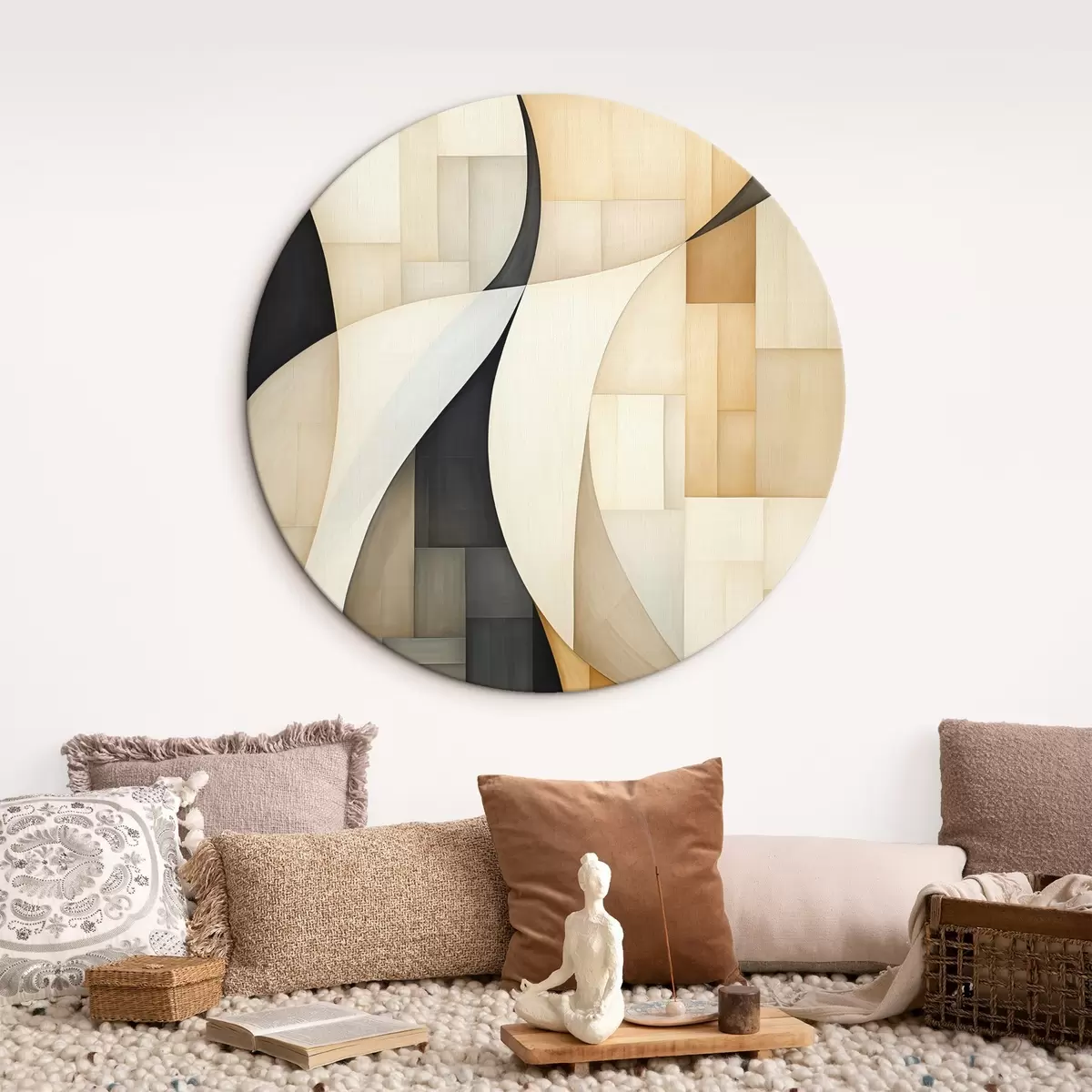 Tableaux rondes Abstraction r46007