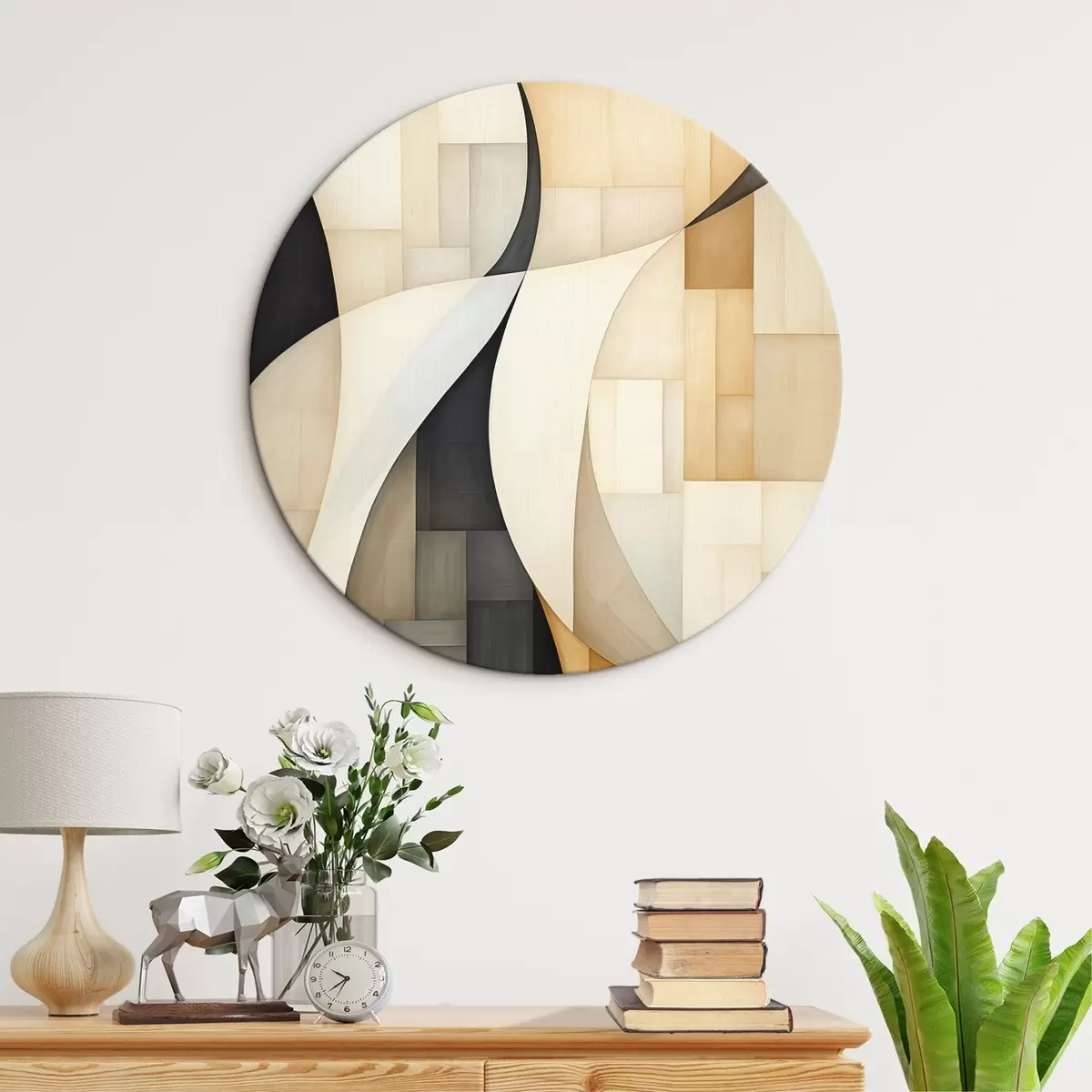 Tableaux rondes Abstraction r46007