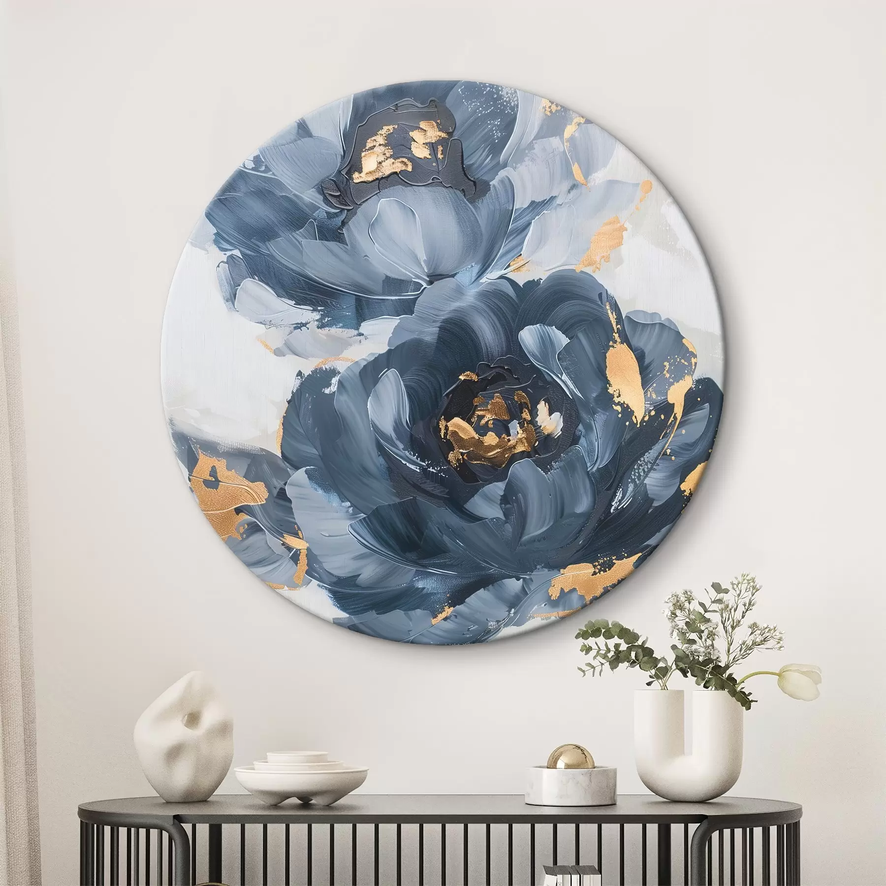 Tableau Grandes fleurs abstraites r46011