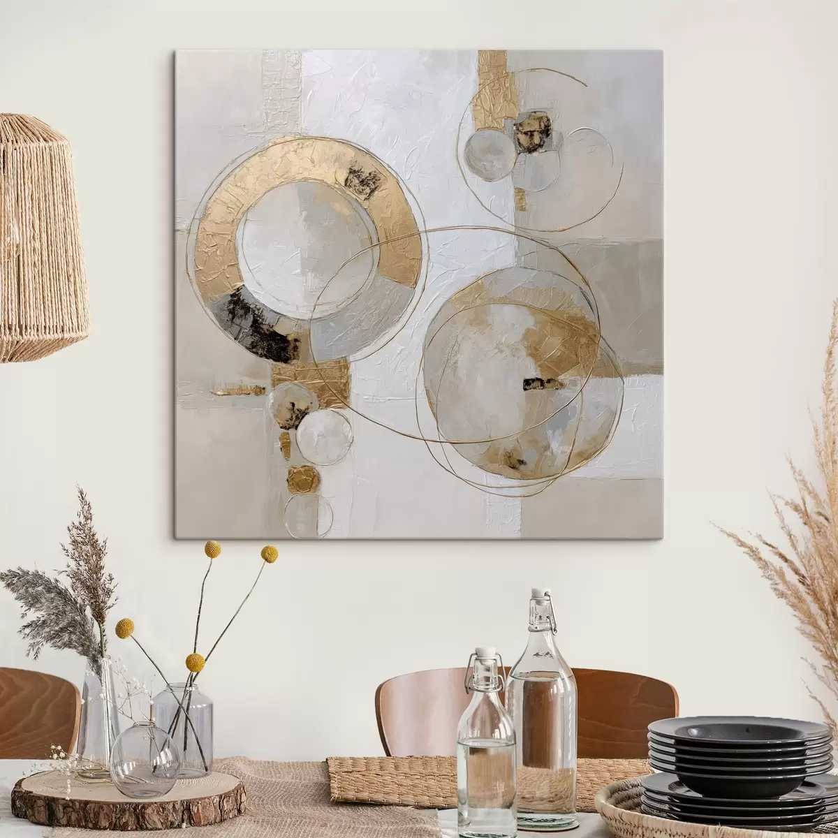Tableau Cyclicité des formes dans le style abstrait moderne s45851