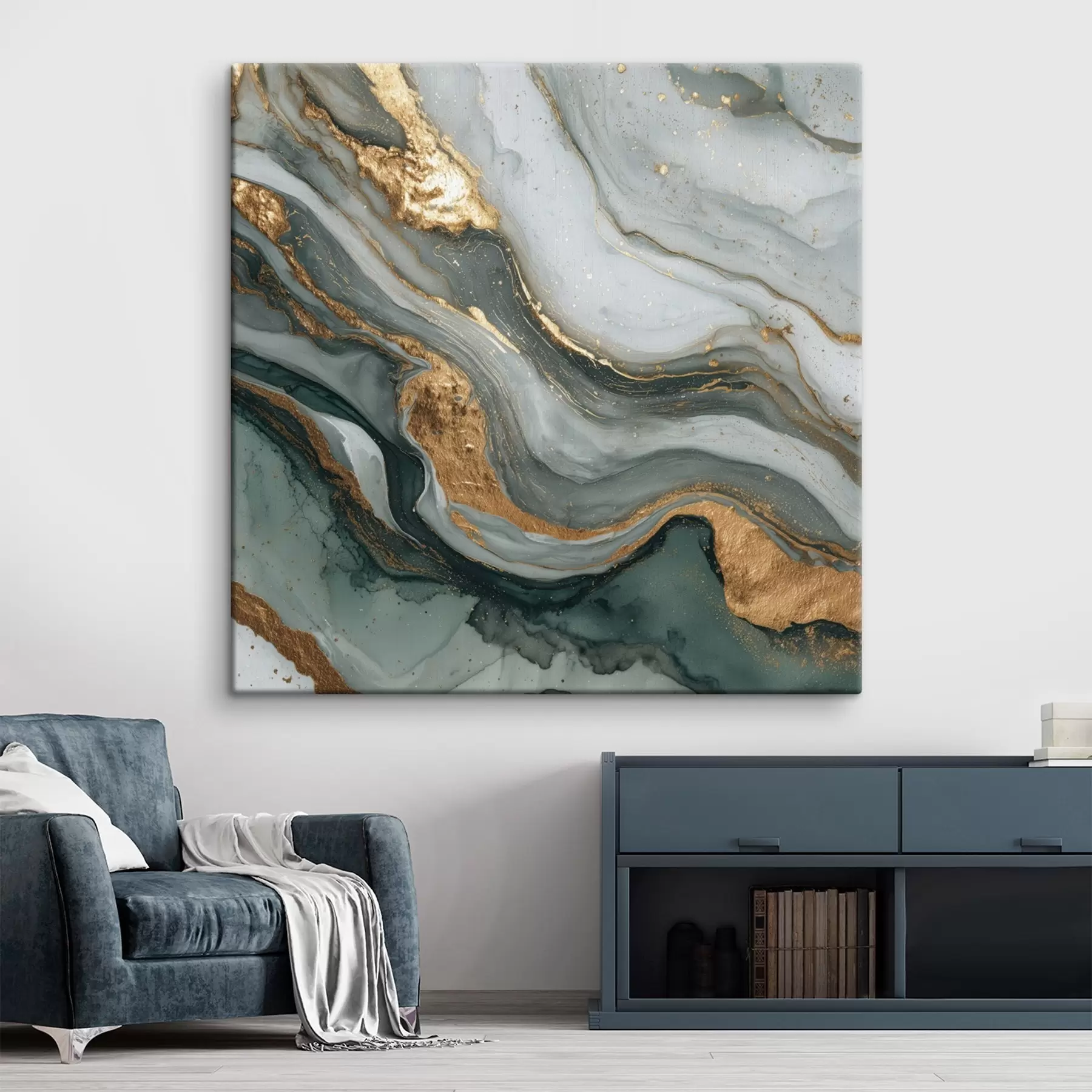 Tableau Abstraction dans le style texture marbre s45857