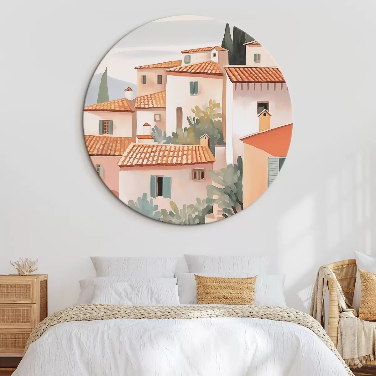 Tableaux rondes Maisons r46059