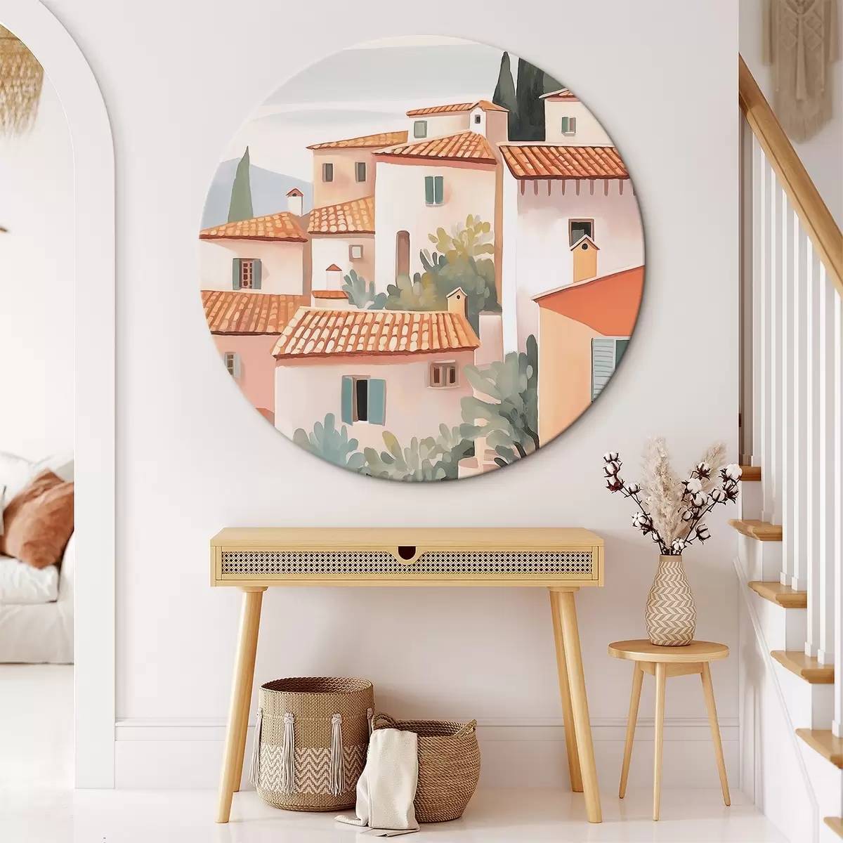 Tableaux rondes Maisons r46059