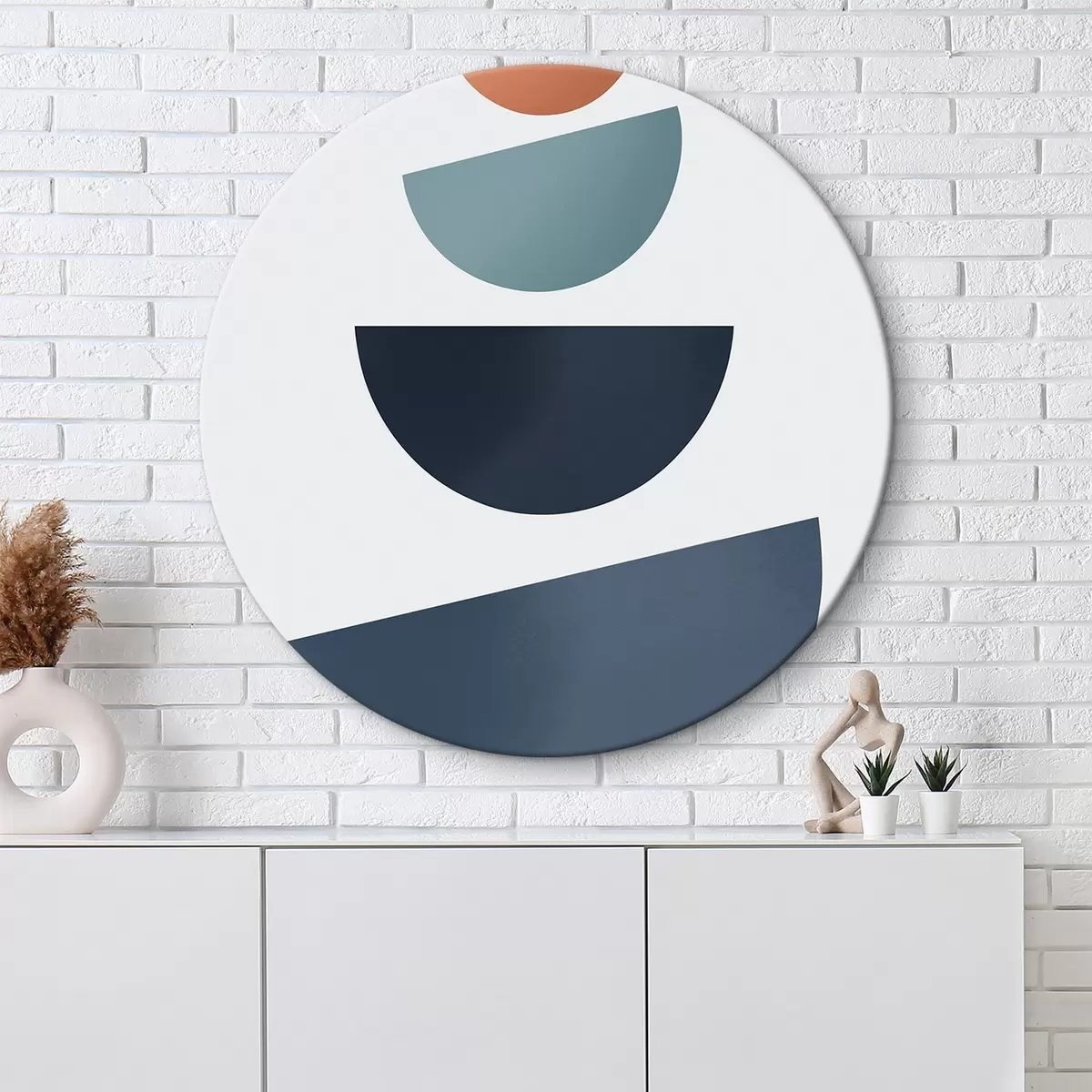 Tableaux rondes Composition abstraite r46062