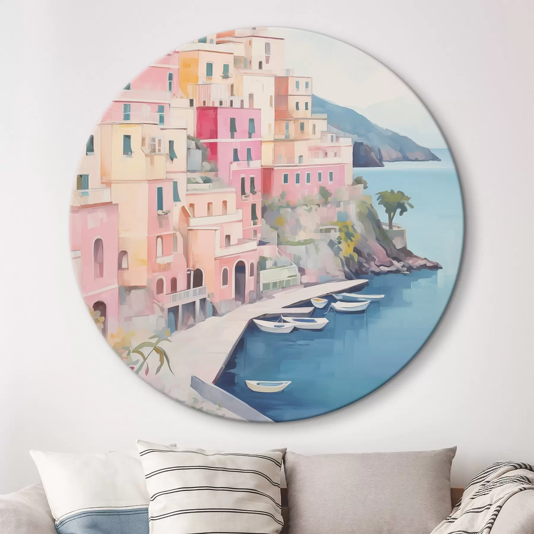 Tableau Maisons au bord de la baie r46066