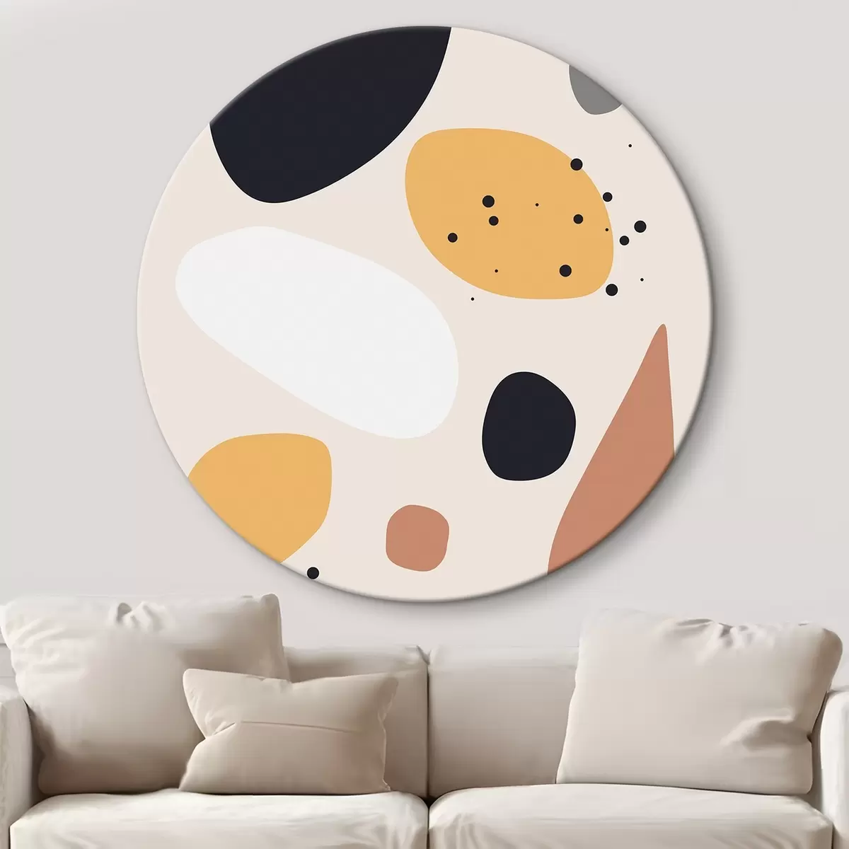 Tableaux rondes Taches abstraites r46067