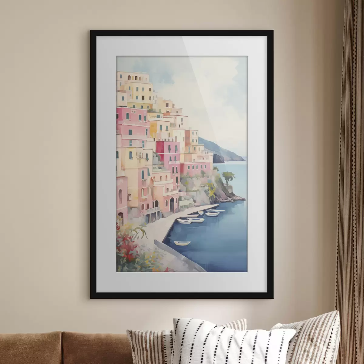 Poster Maisons rêvant de la mer f46066