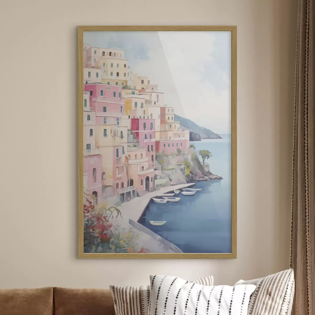 Poster Maisons rêvant de la mer f46066
