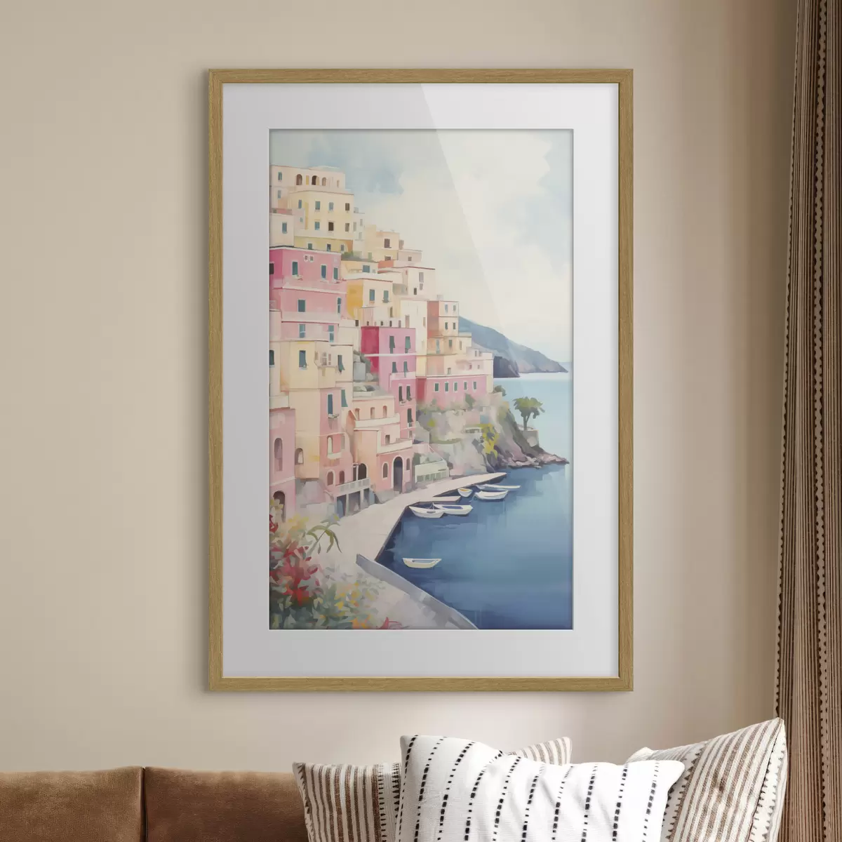 Poster Maisons rêvant de la mer f46066