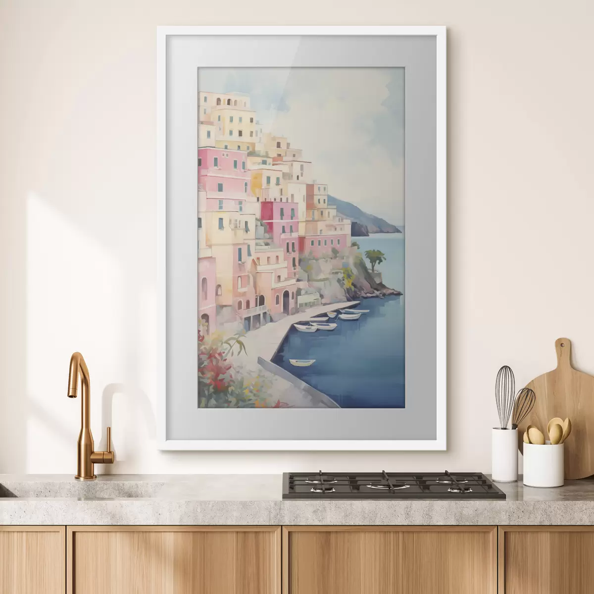 Poster Maisons rêvant de la mer f46066
