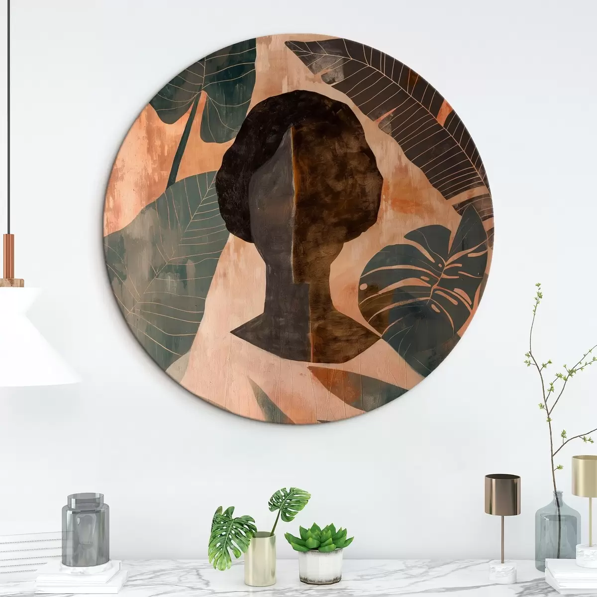 Tableaux rondes Silhouette r46040