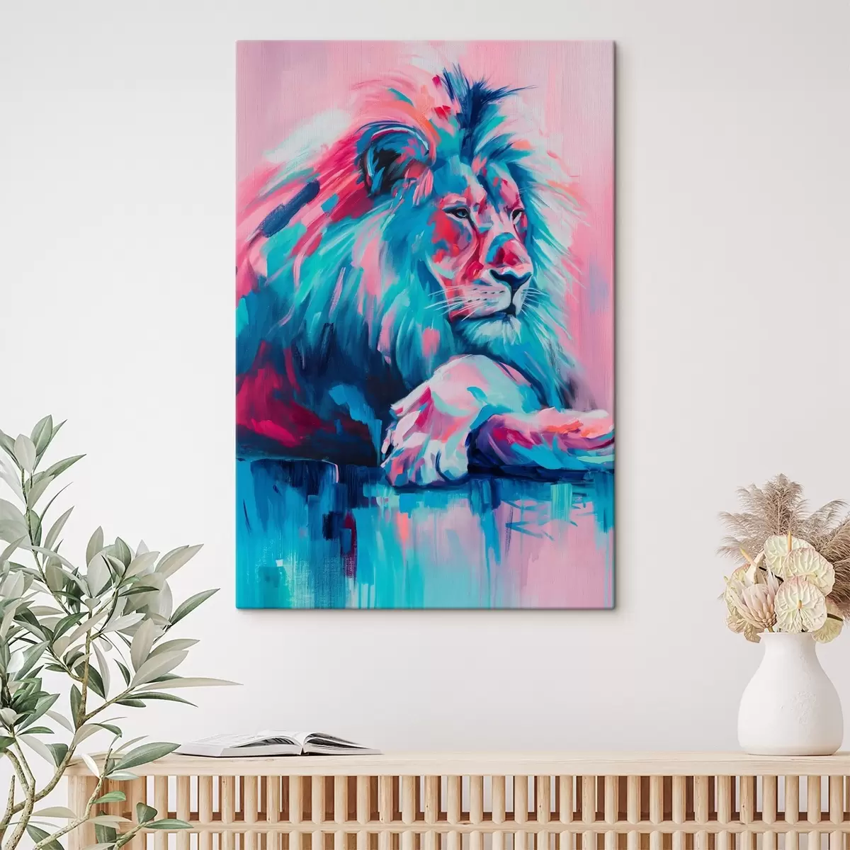 Tableau Lion s46034